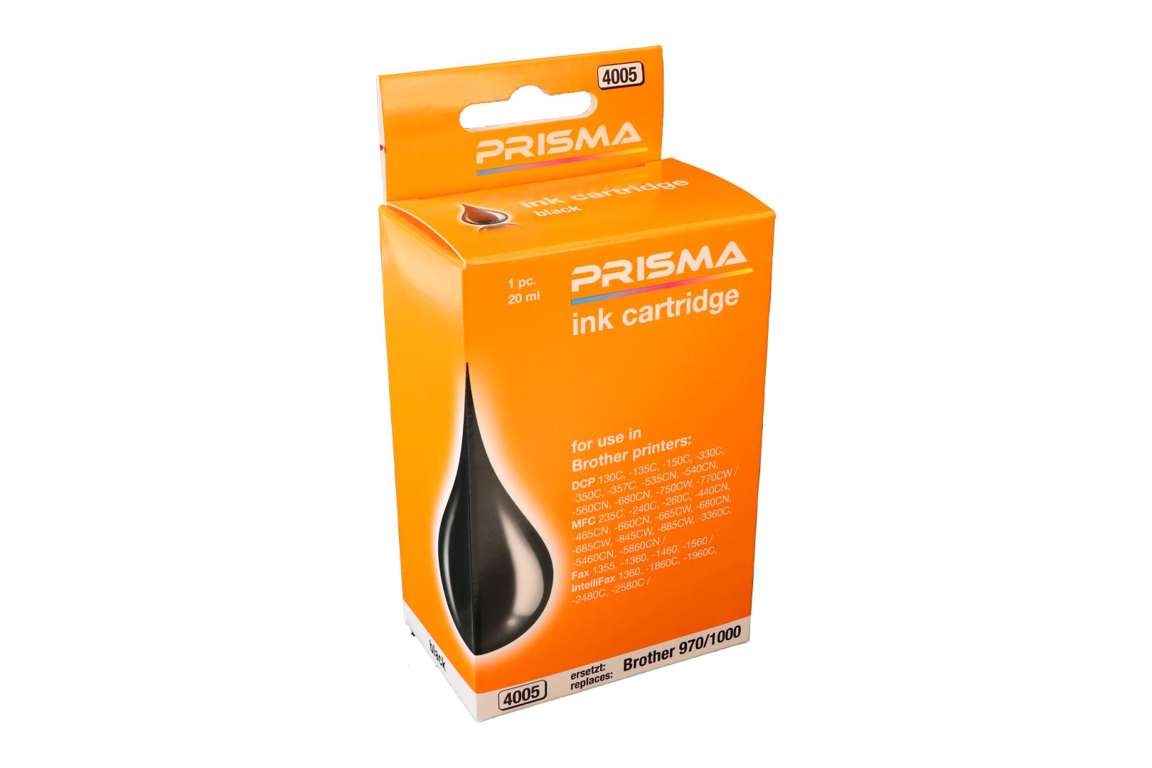 PRISMA 4005 Druckerpatrone für Brother Tintenstrahldrucker, schwarz, 20 ml