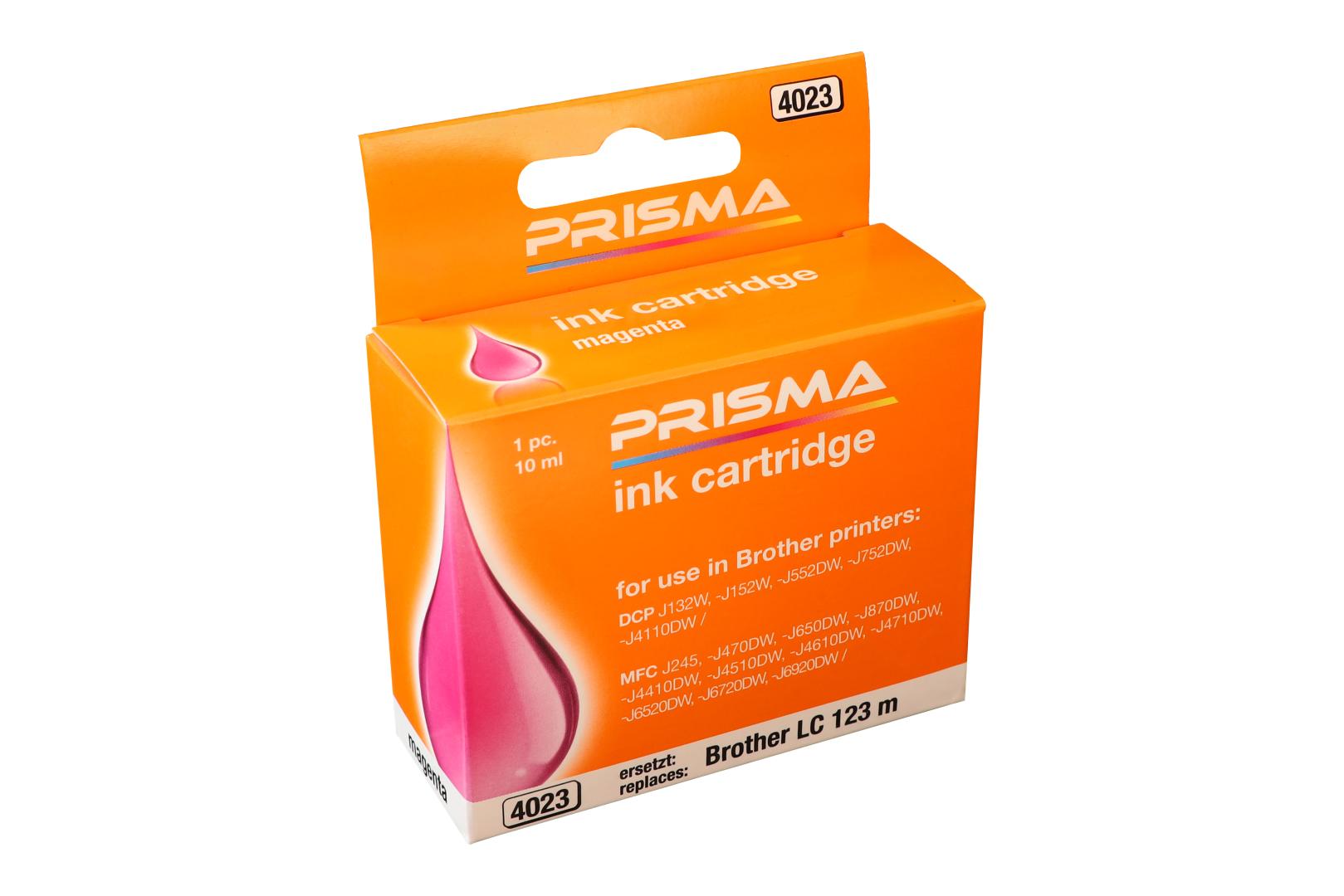 PRISMA 4023 Druckerpatrone für Brother Tintenstrahldrucker, magenta, 10 ml