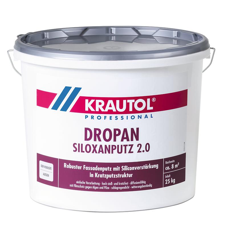 KRAUTOL Dropan Siloxanputz K 2.0 weiß, auch Tönbasis, 25 kg