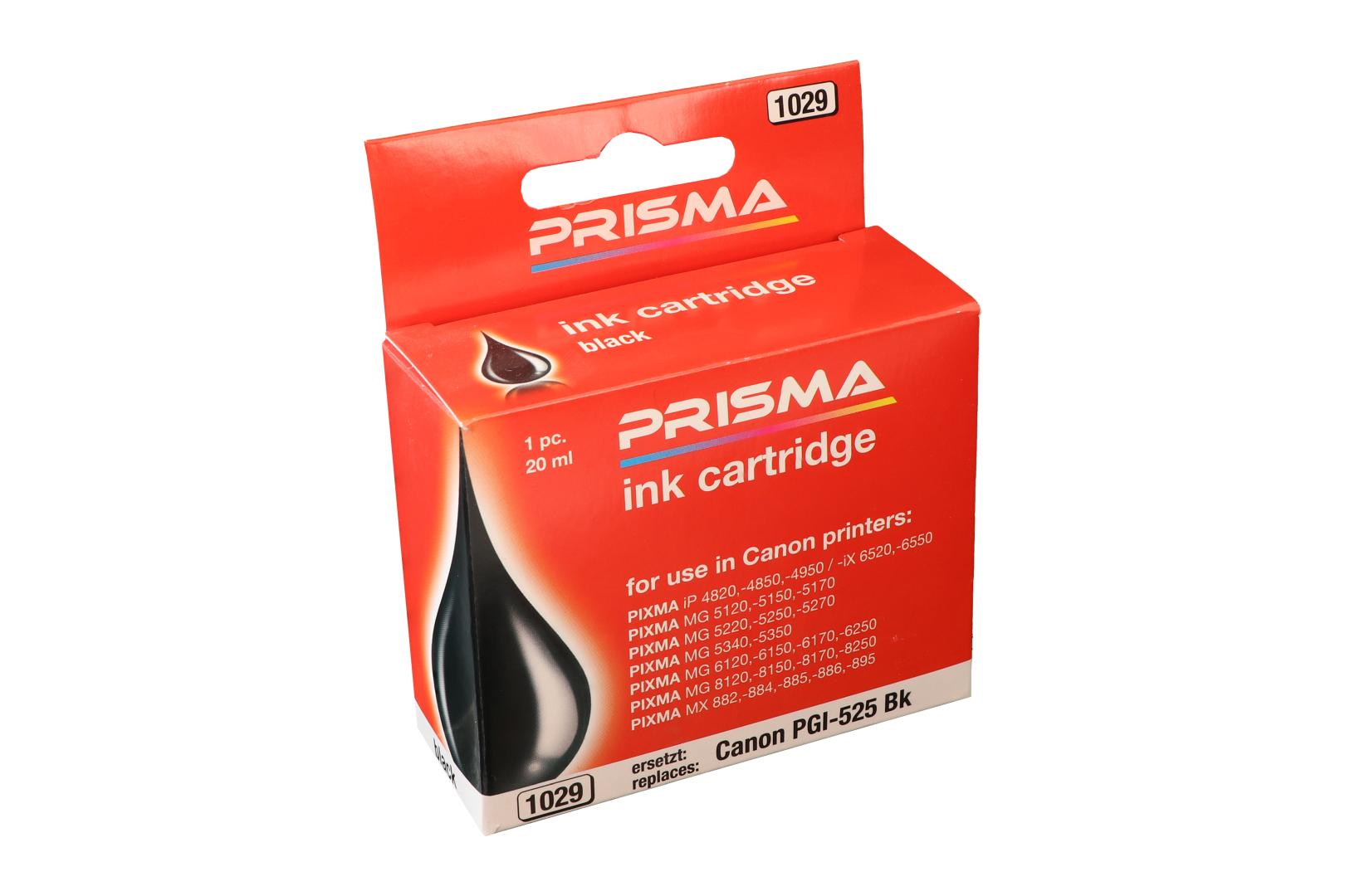 PRISMA 1029 Druckerpatrone für Canon Tintenstrahldrucker, schwarz, 20 ml