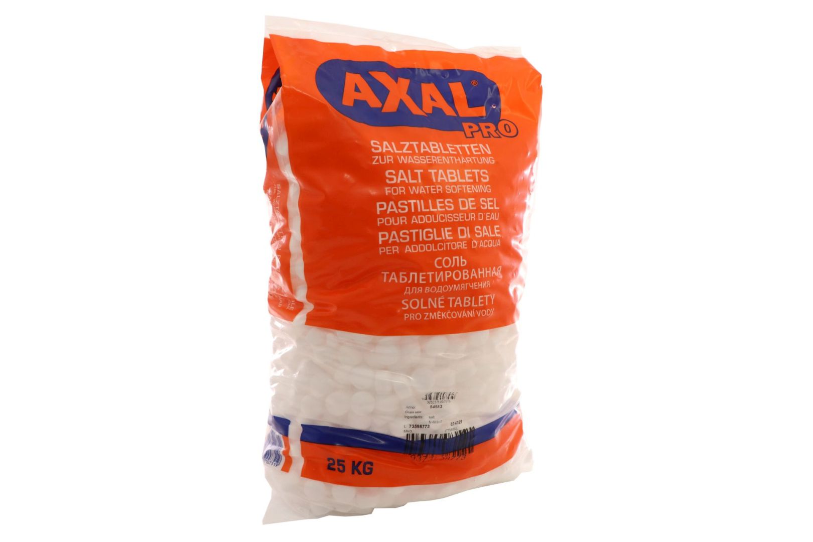 AXAL PRO Regeneriersalz, Salztabletten zur Wasseraufbereitung, 20 x 25 kg auf Palette **Versandkosten PLZ-abhängig**