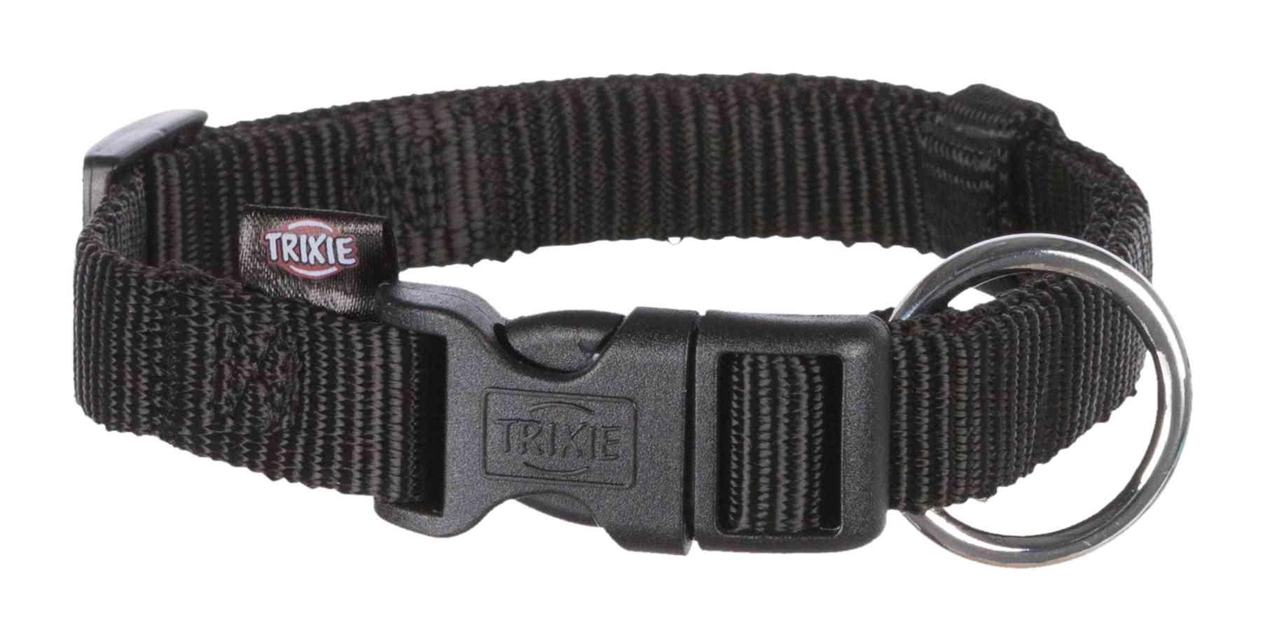 TRIXIE Classic Halsband, S–M: 30–45 cm / 15 mm, schwarz