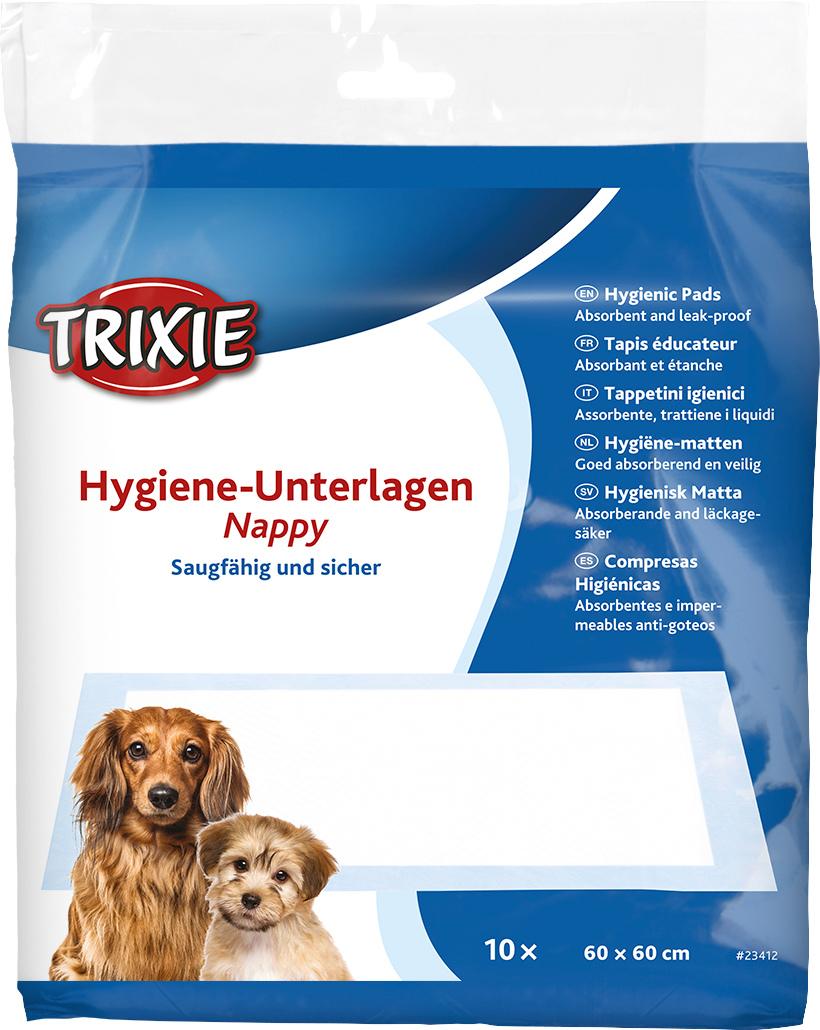 TRIXIE Hygiene-Unterlage Nappy, 60 x 60 cm, 10 Stück