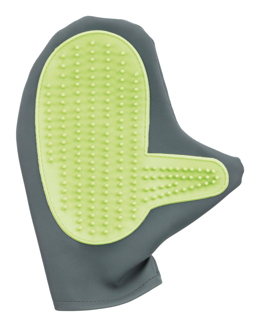TRIXIE Fellpflege-Handschuh, PU / TPR, 11 x 21 cm, grün