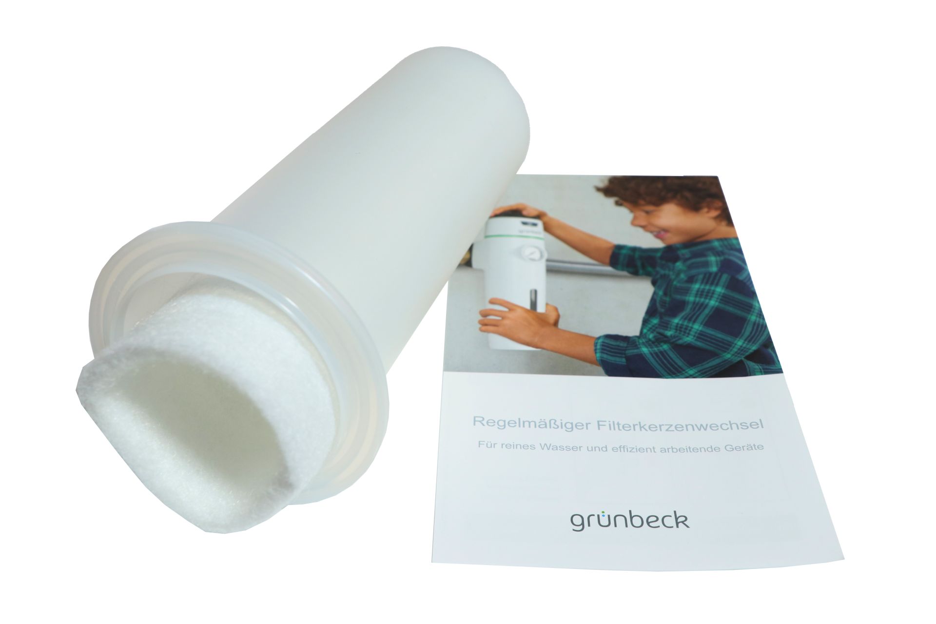 grünbeck GENO-Ersatzfilterkerze, 80 µm, Größe 1, mit Schutzglocke, ohne O-Ring, für grünbeck-Wasserfilter, 1 Stück