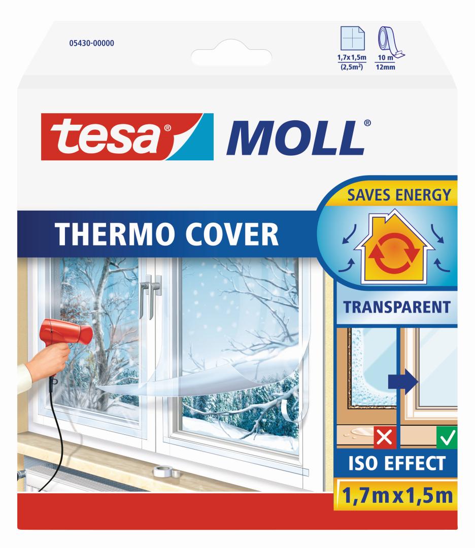 tesamoll Thermo Cover Fenster-Isolierfolie, 1,7 x 1,5 m