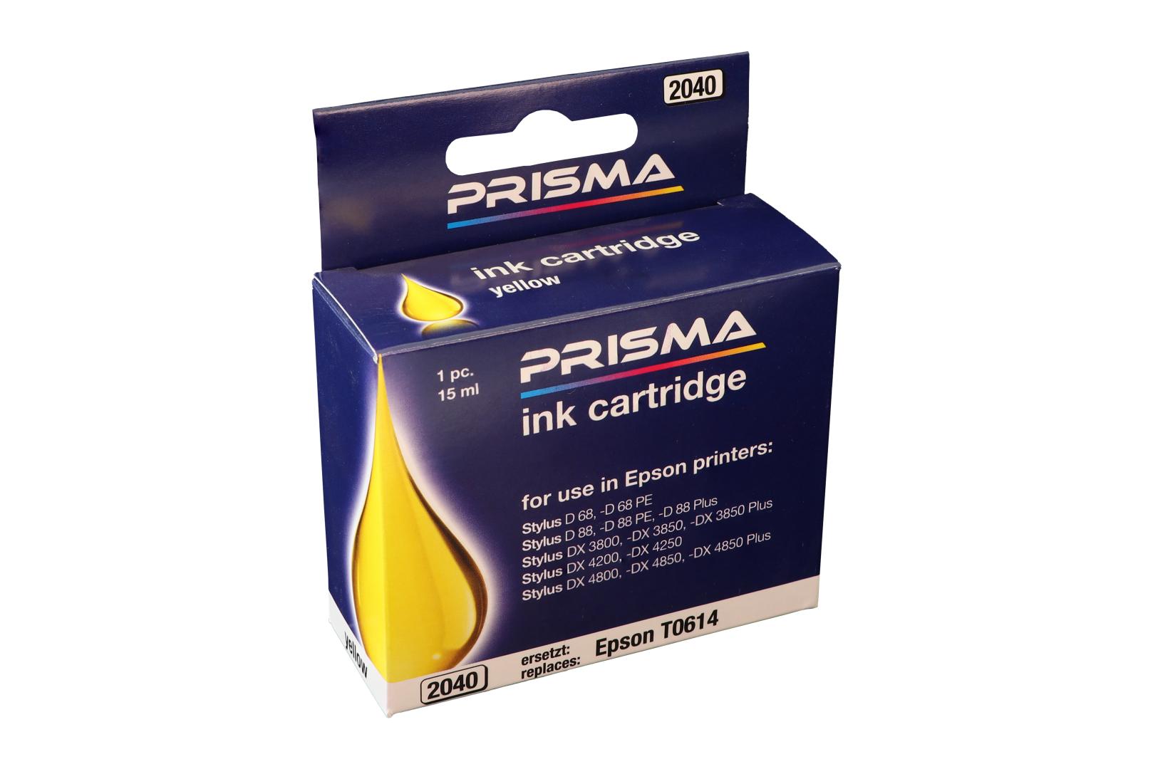 PRISMA 2040 Druckerpatrone für Epson Tintenstrahldrucker, yellow, 15 ml