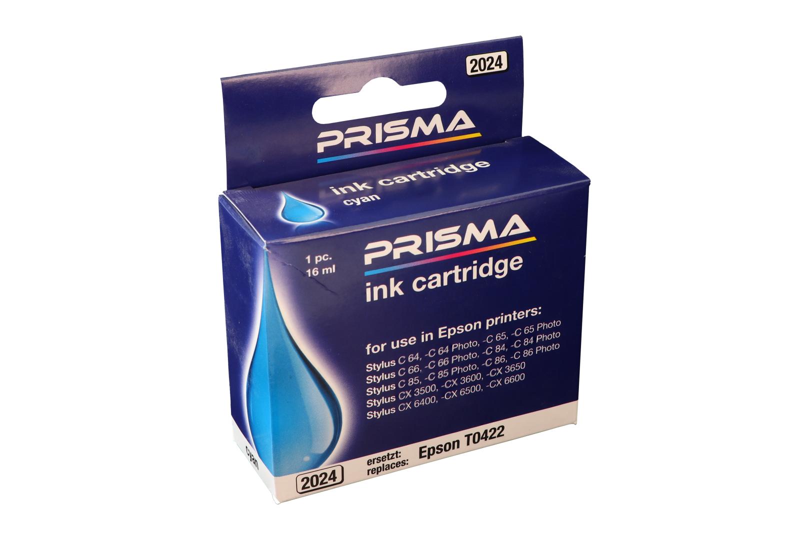 PRISMA 2024 Druckerpatrone für Epson Tintenstrahldrucker, cyan, 16 ml