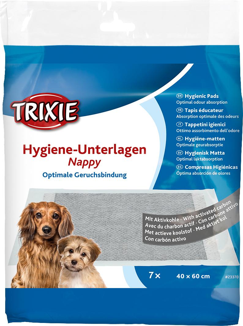 TRIXIE Hygiene-Unterlage Nappy, Aktivkohle, 40 x 60 cm, 7 Stück