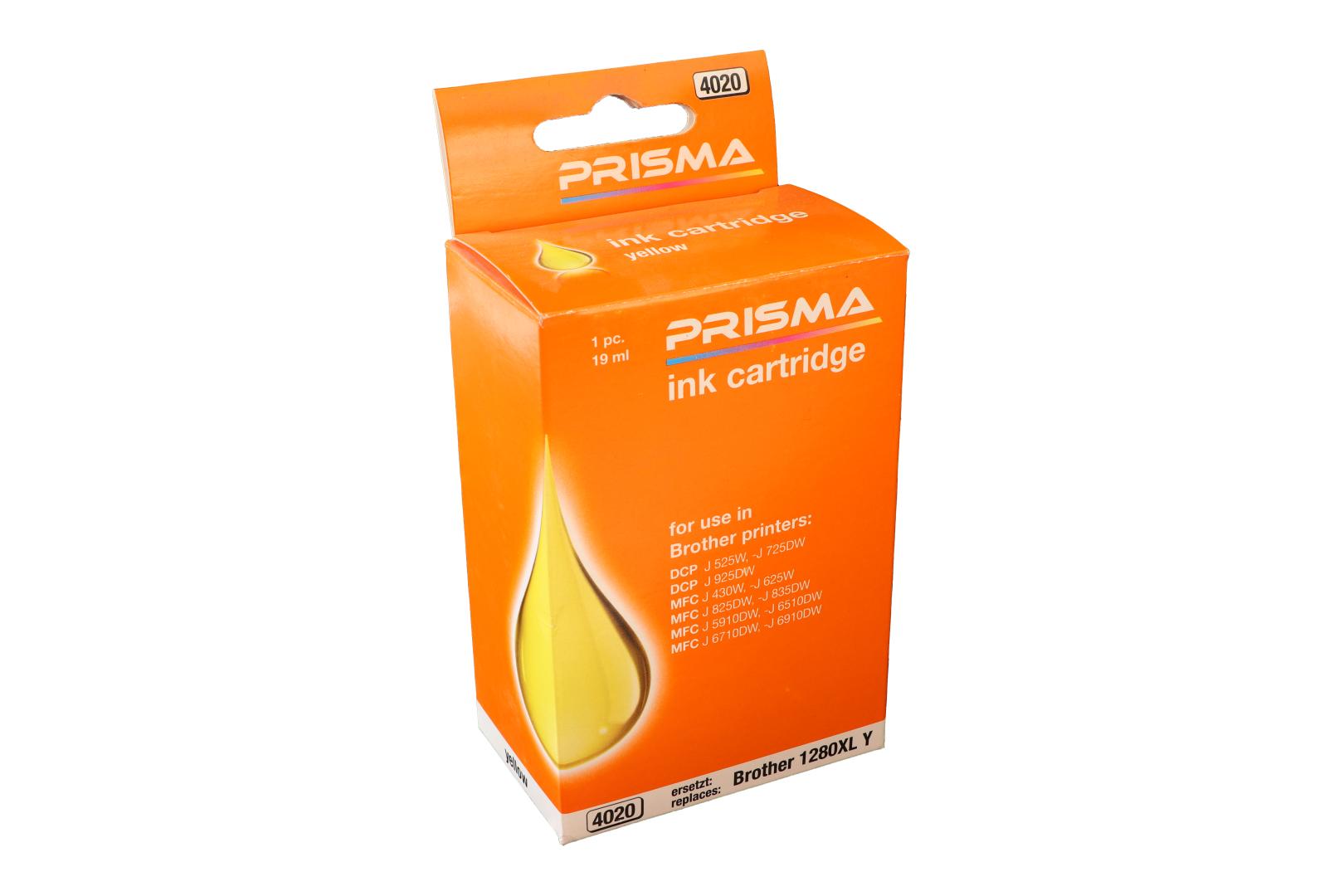 PRISMA 4020 Druckerpatrone für Brother Tintenstrahldrucker, yellow, 19 ml