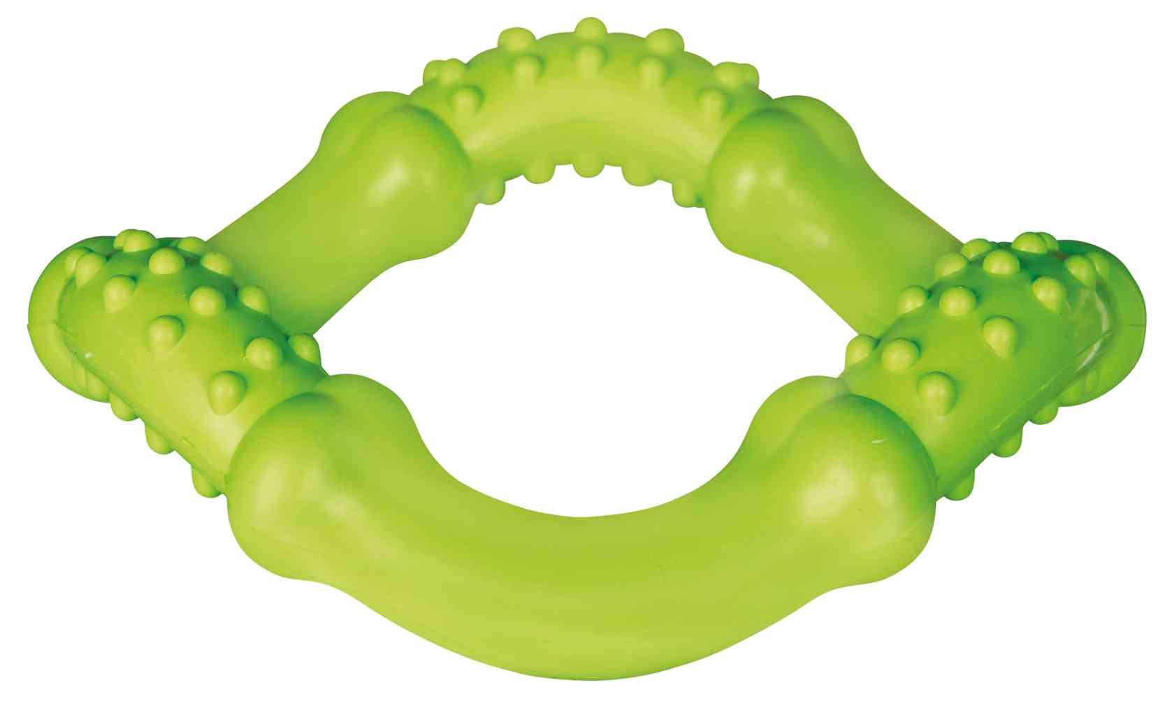 TRIXIE Aqua Toy Ring, gewellt, schwimmt, Naturgummi, Ø 15 cm