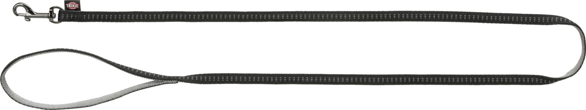 TRIXIE Softline Elegance Leine, XS: 1,20 m / 10 mm, schwarz / grafit
