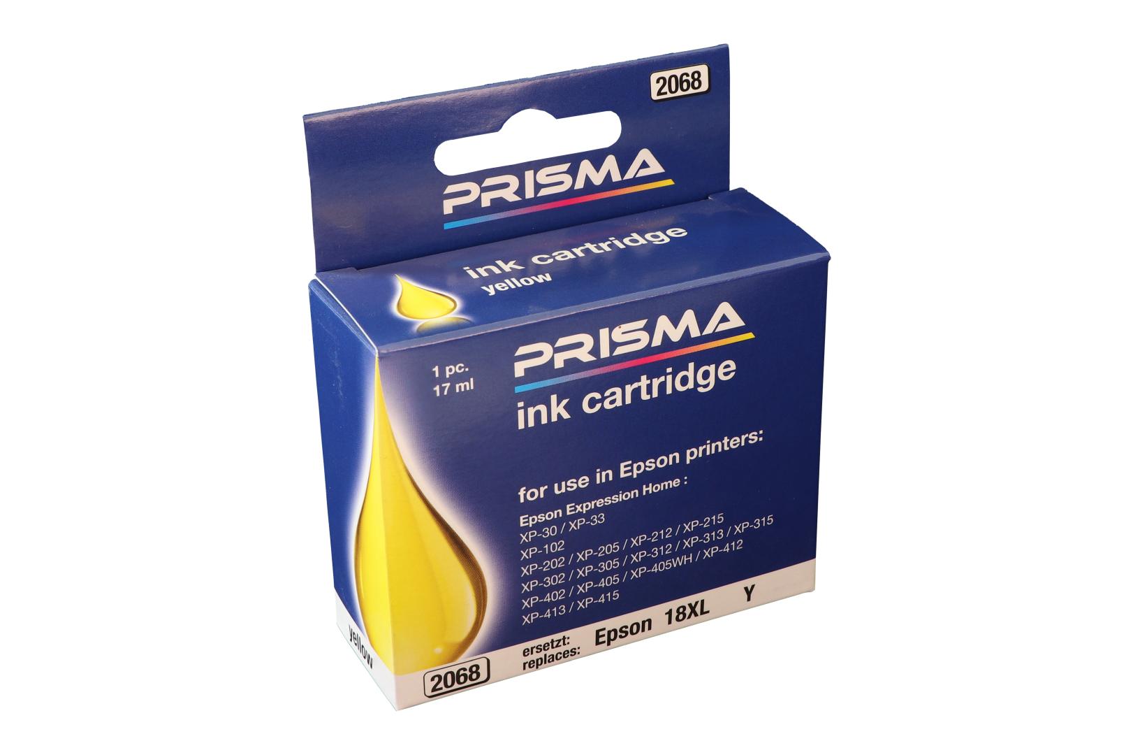PRISMA 2068 Druckerpatrone für Epson Tintenstrahldrucker, yellow, 17 ml