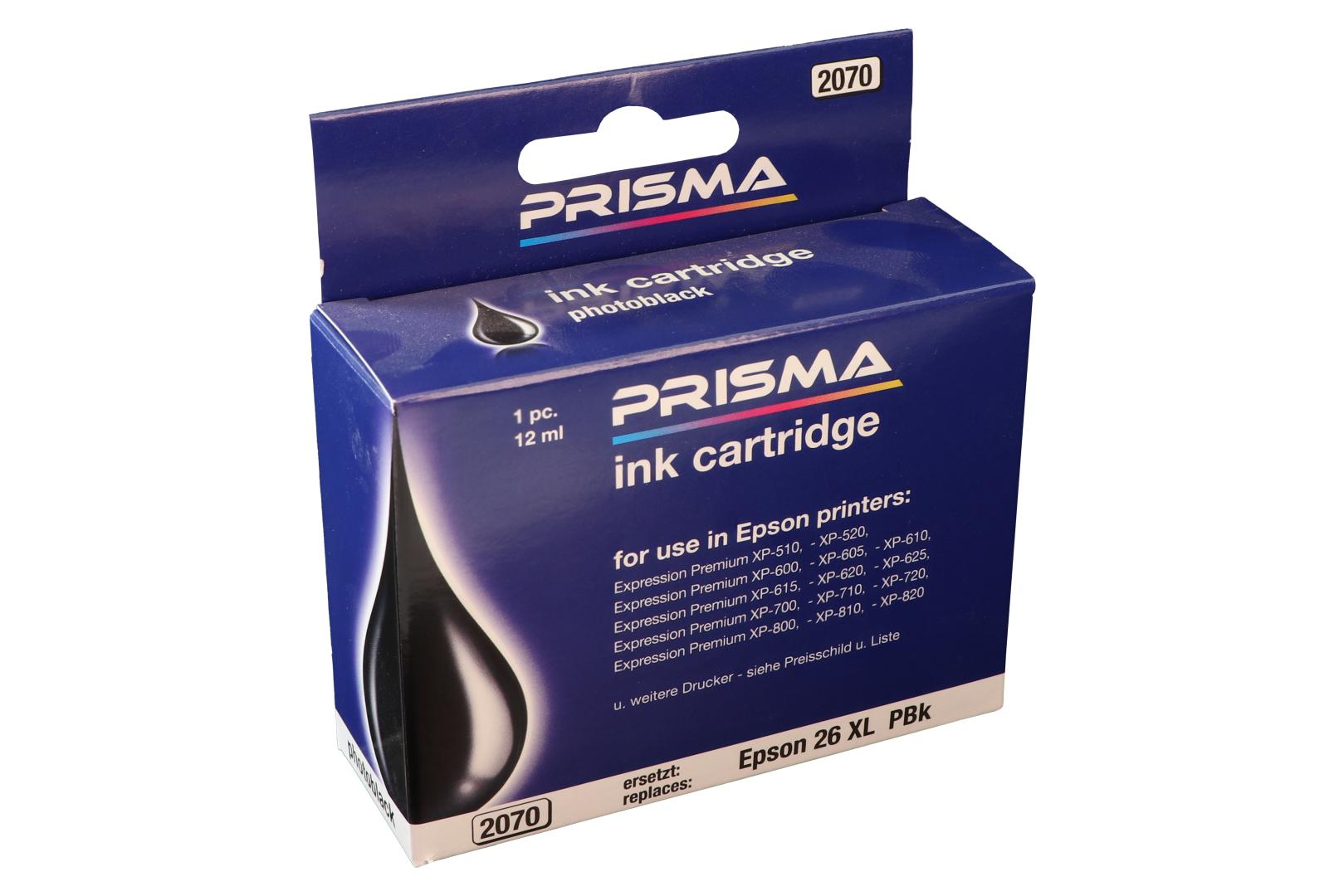 PRISMA 2070 Druckerpatrone für Epson Tintenstrahldrucker, schwarz, 12 ml