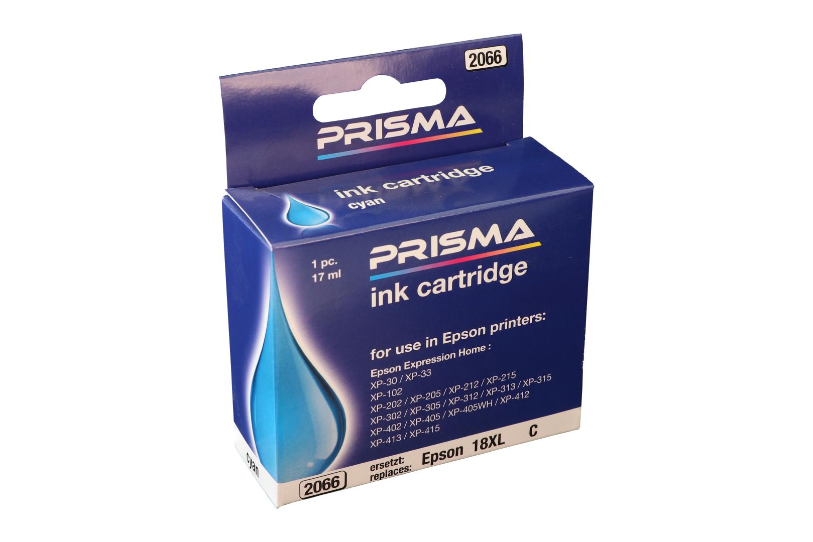 PRISMA 2066 Druckerpatrone für Epson Tintenstrahldrucker, cyan, 17 ml