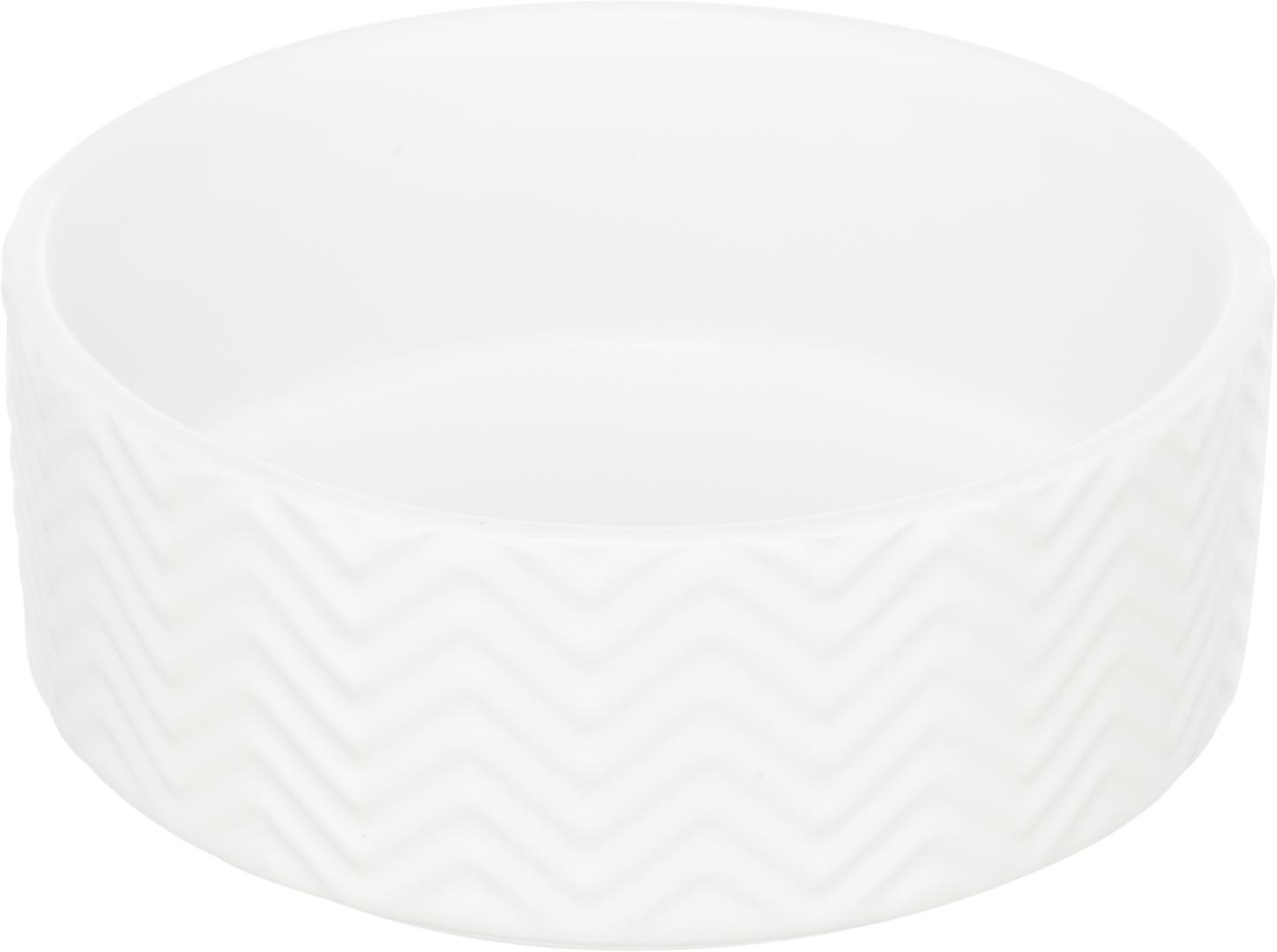 TRIXIE Napf, Keramik, 0,4 l / Ø 13 cm, weiß