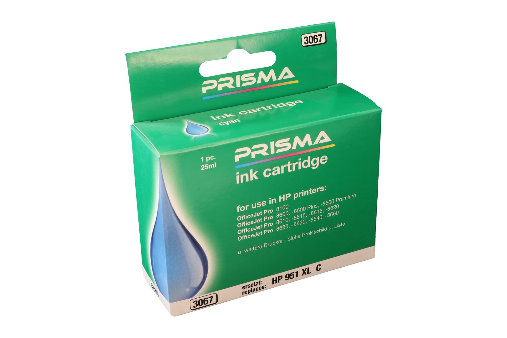 PRISMA 3067 Druckerpatrone für HP Tintenstrahldrucker, cyan, 25 ml