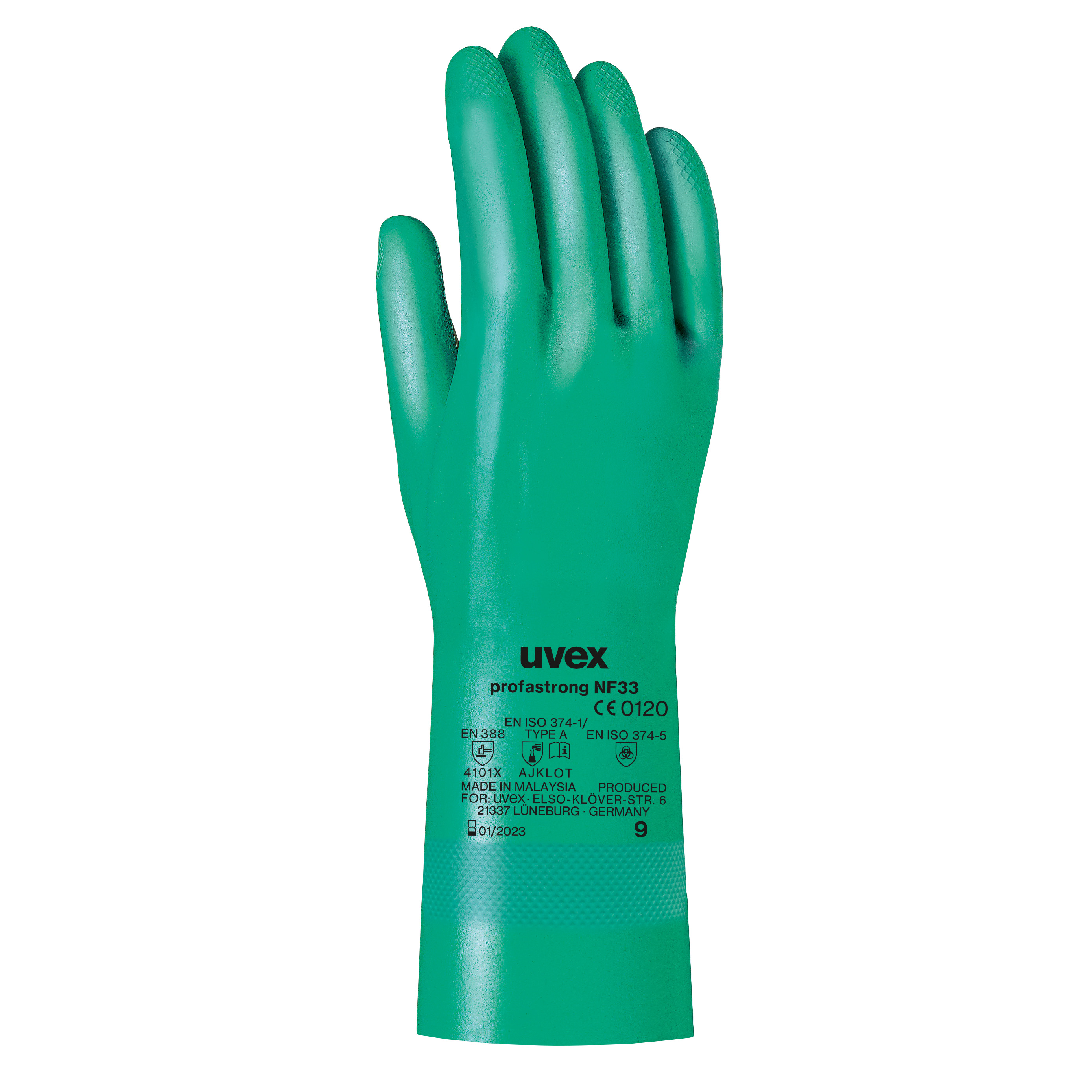 uvex profastrong NF33 Chemikalienschutzhandschuhe, Größe 10