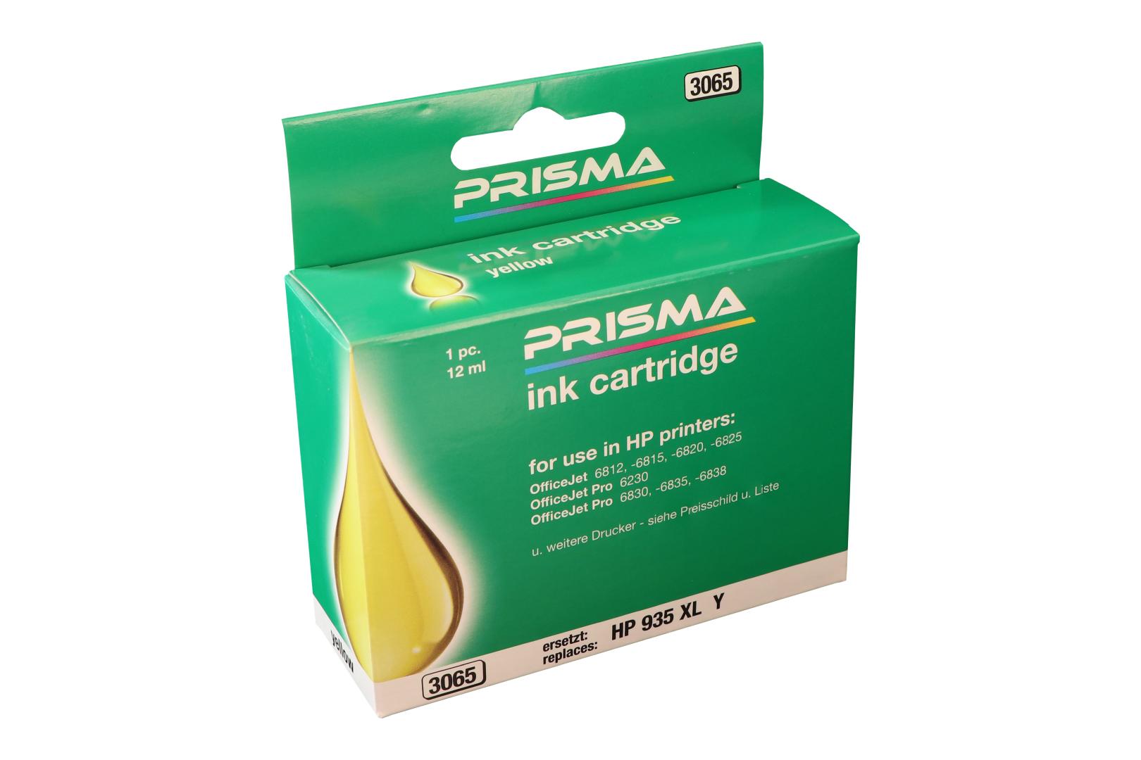 PRISMA 3065 Druckerpatrone für HP Tintenstrahldrucker, yellow, 12 ml