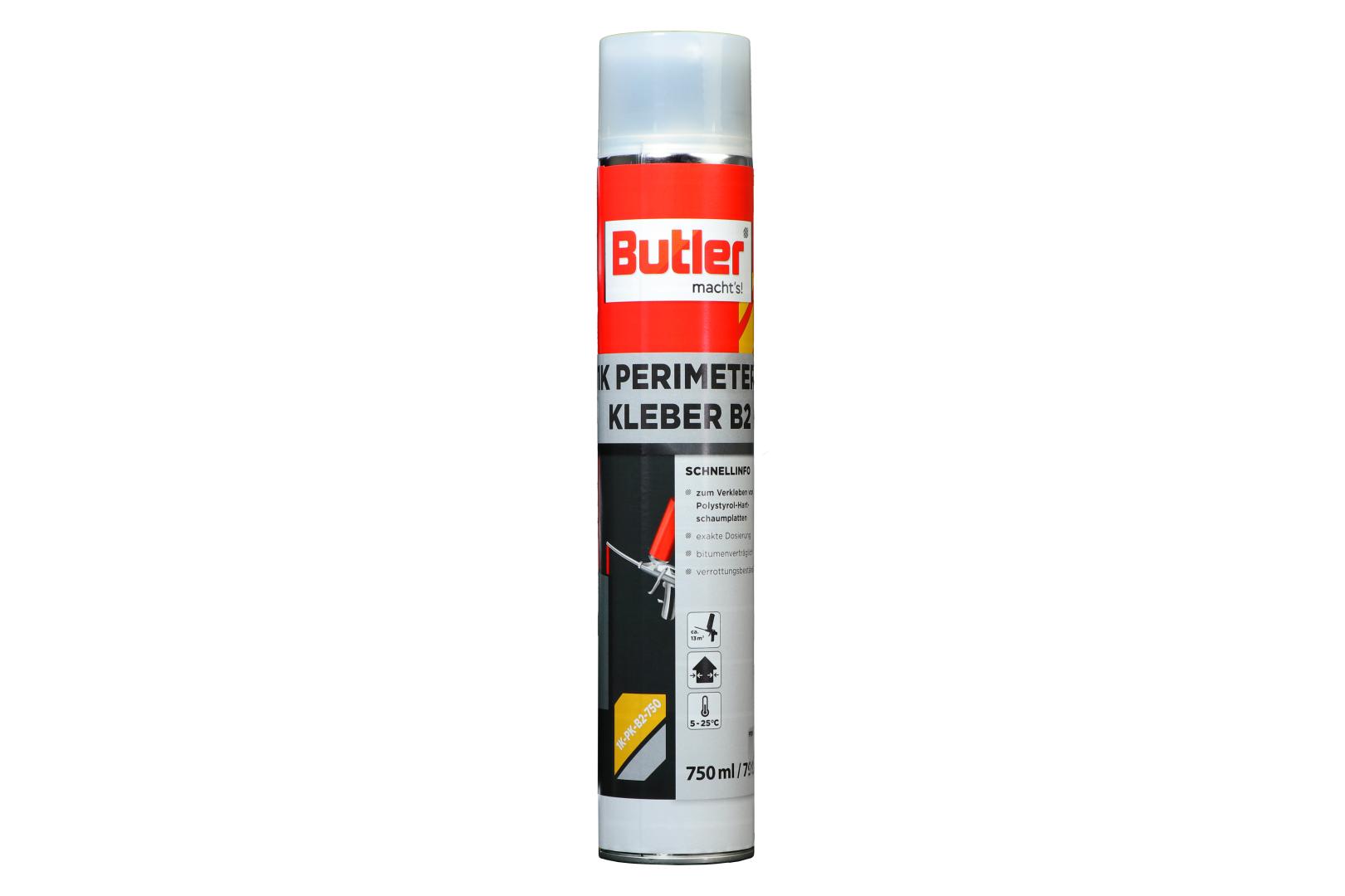 Butler macht's! 1K Perimeterschaumkleber, B2-Qualität, beige, 750 ml Dose