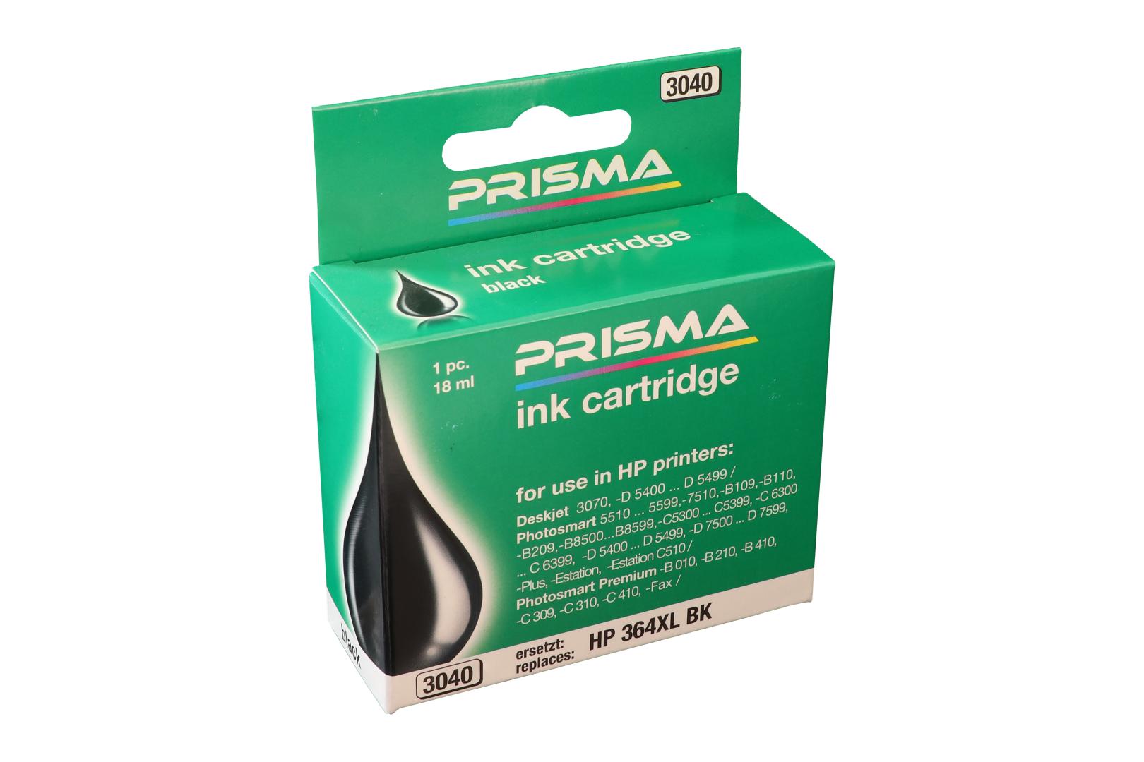 PRISMA 3040 Druckerpatrone für HP Tintenstrahldrucker, schwarz, 18 ml