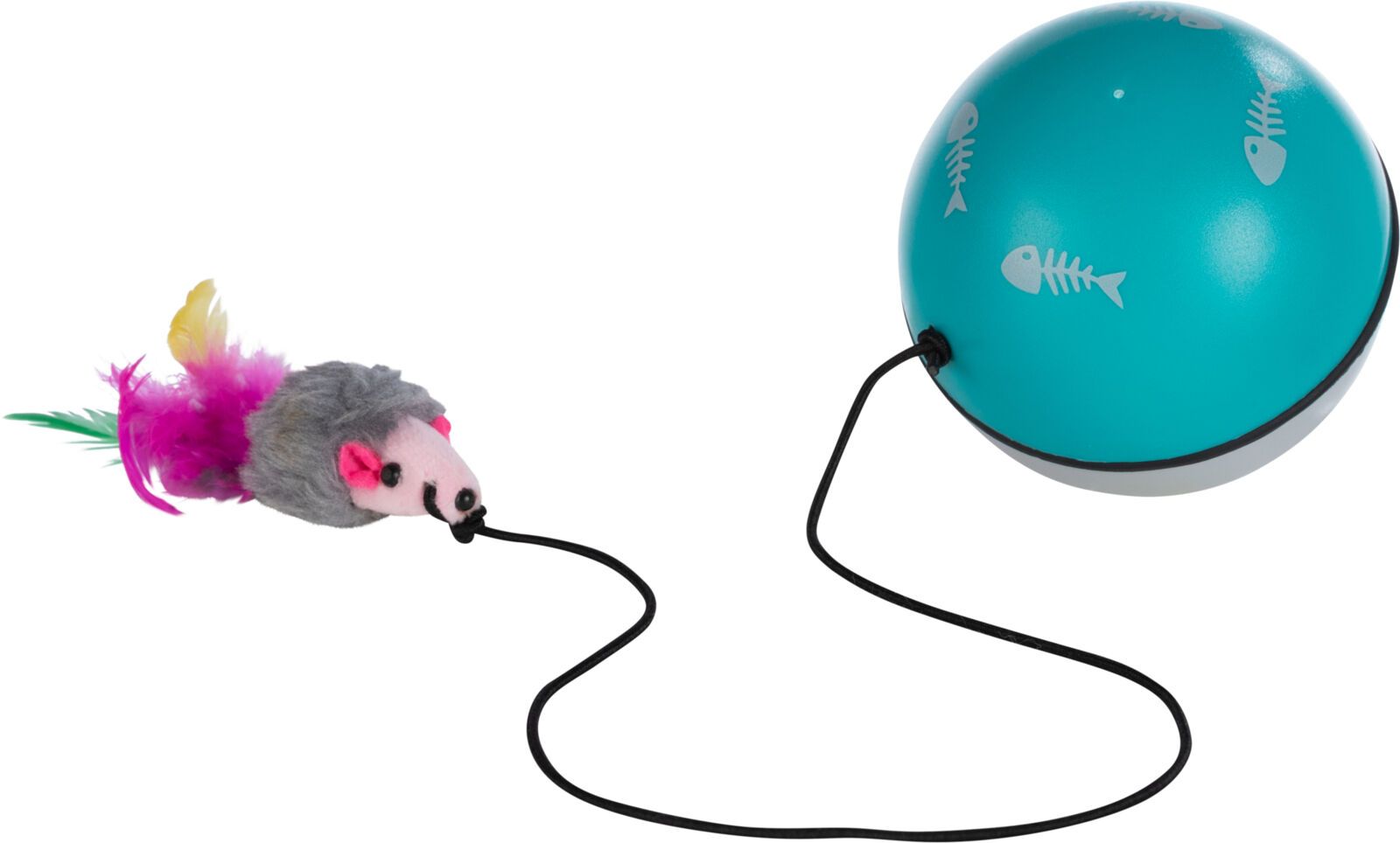 TRIXIE Ball Turbinio, mit Motor und Maus, Ø 9 cm