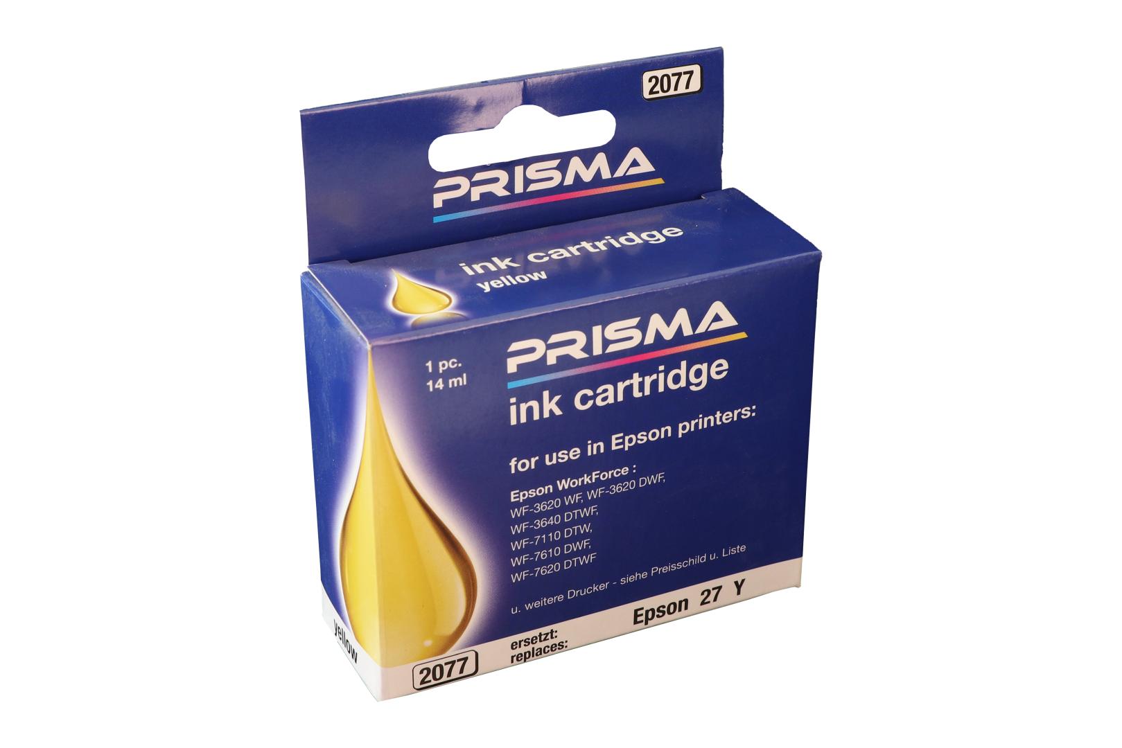 PRISMA 2077 Druckerpatrone für Epson Tintenstrahldrucker, yellow, 14 ml