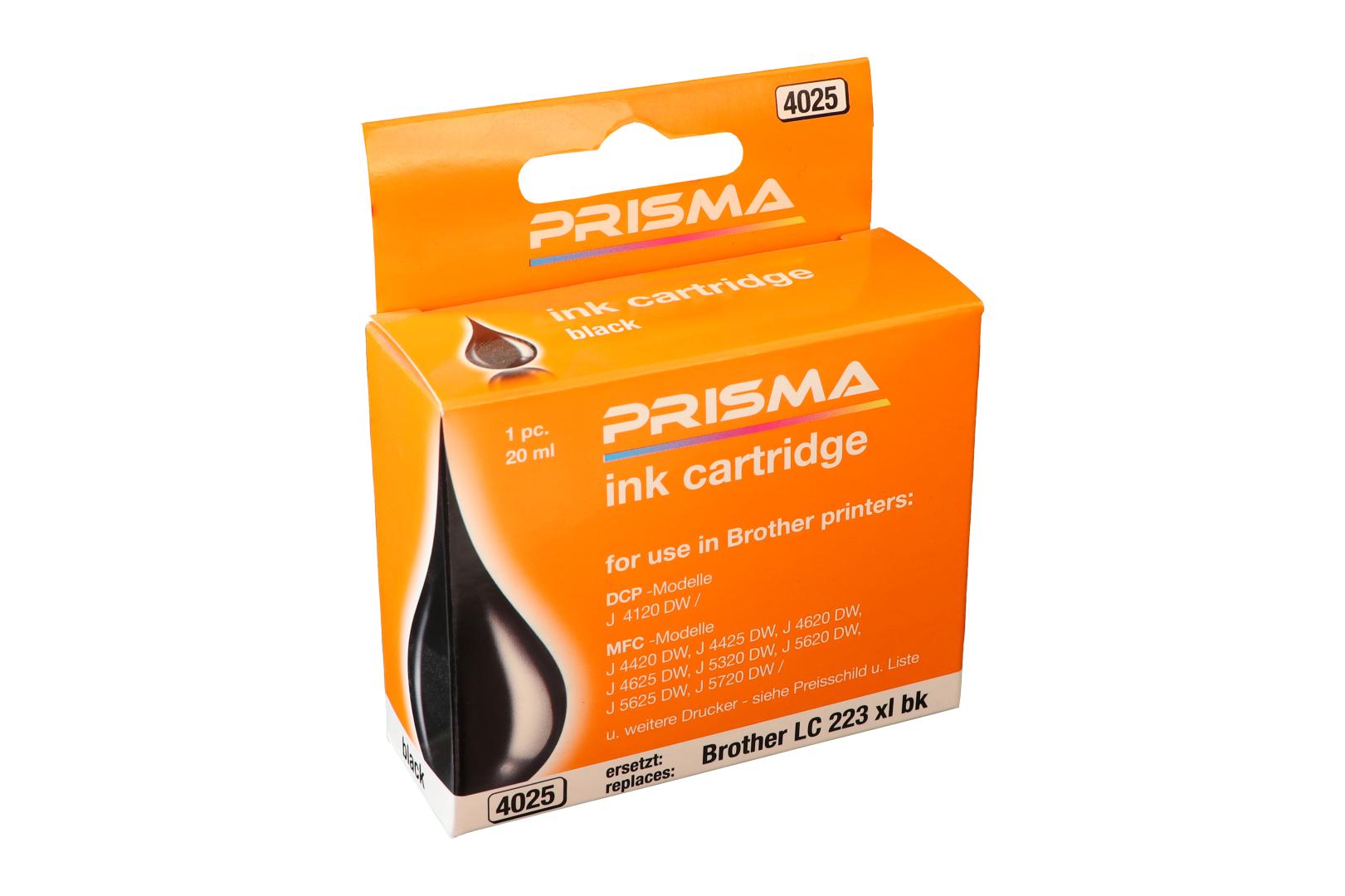 PRISMA 4025 Druckerpatrone für Brother Tintenstrahldrucker, schwarz, 20 ml