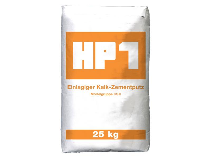 Hessler HP 1, Kalk-Zement-Grundputz, 2 mm Körnung, 42 Säcke à 25 kg auf Palette