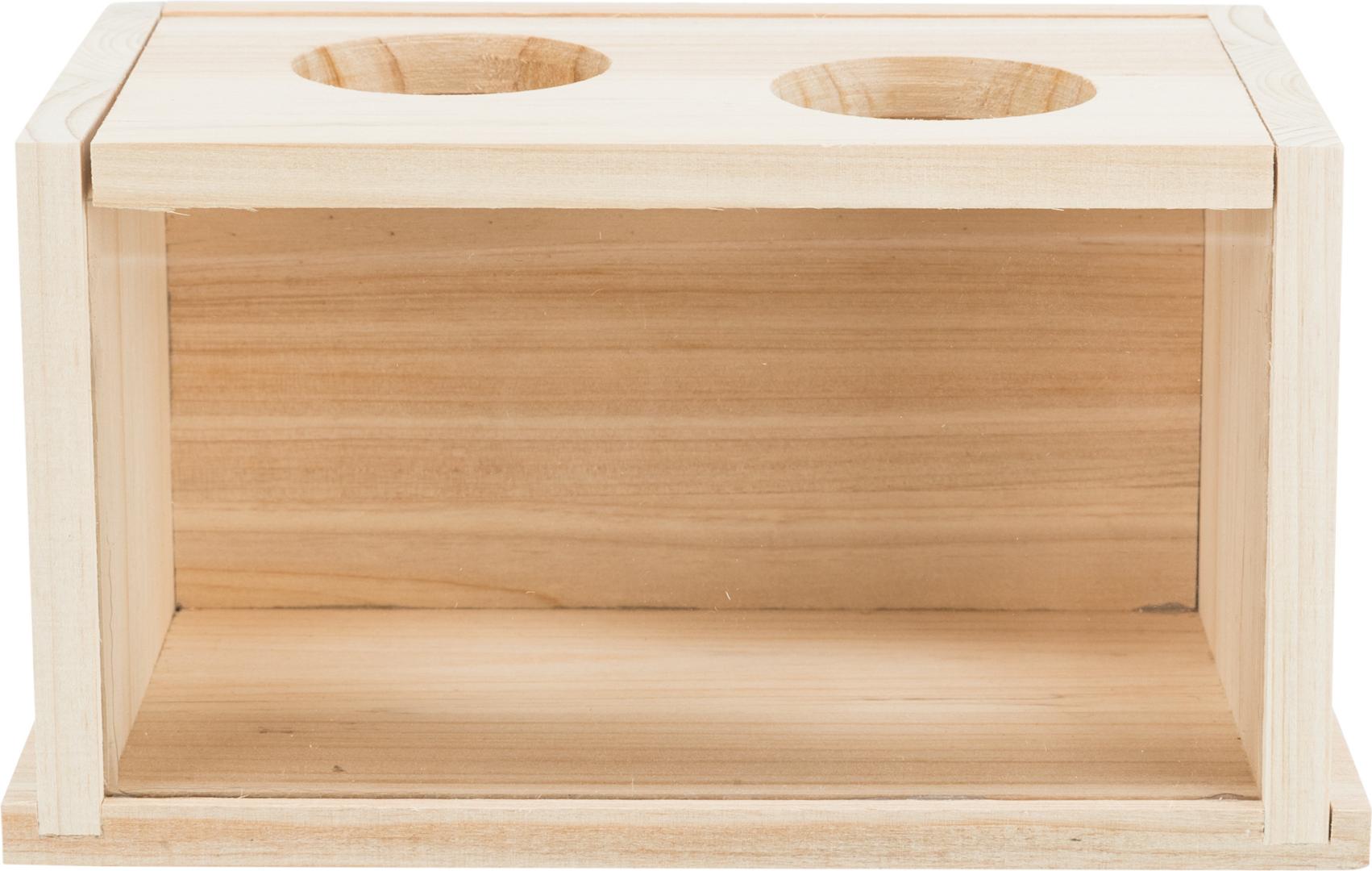 TRIXIE Sandbad, Mäuse / Hamster, Holz, 22 x 12 x 12 cm