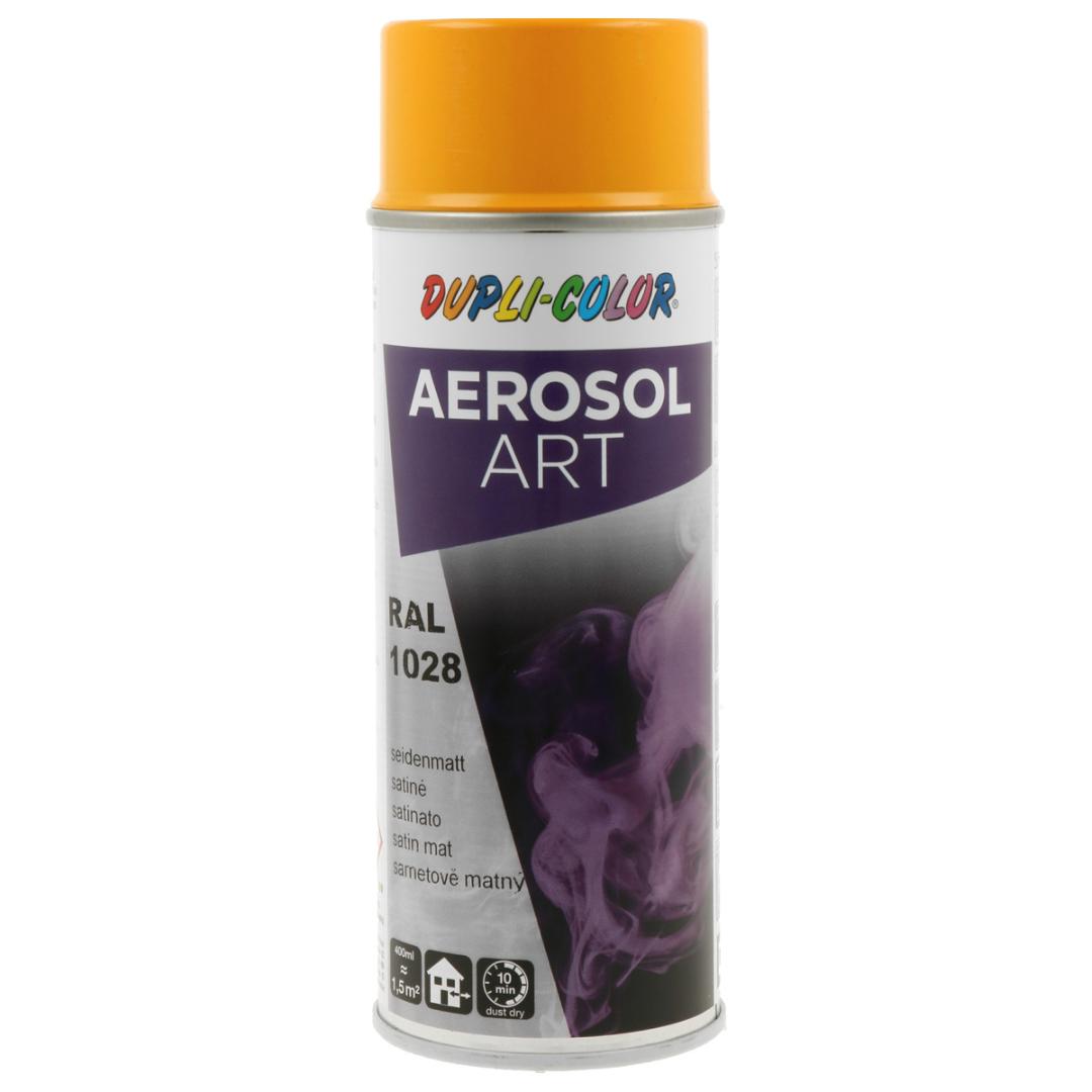 DUPLI-COLOR Aerosol Art RAL 1028 melonengelb seidenmatt, 400 ml
