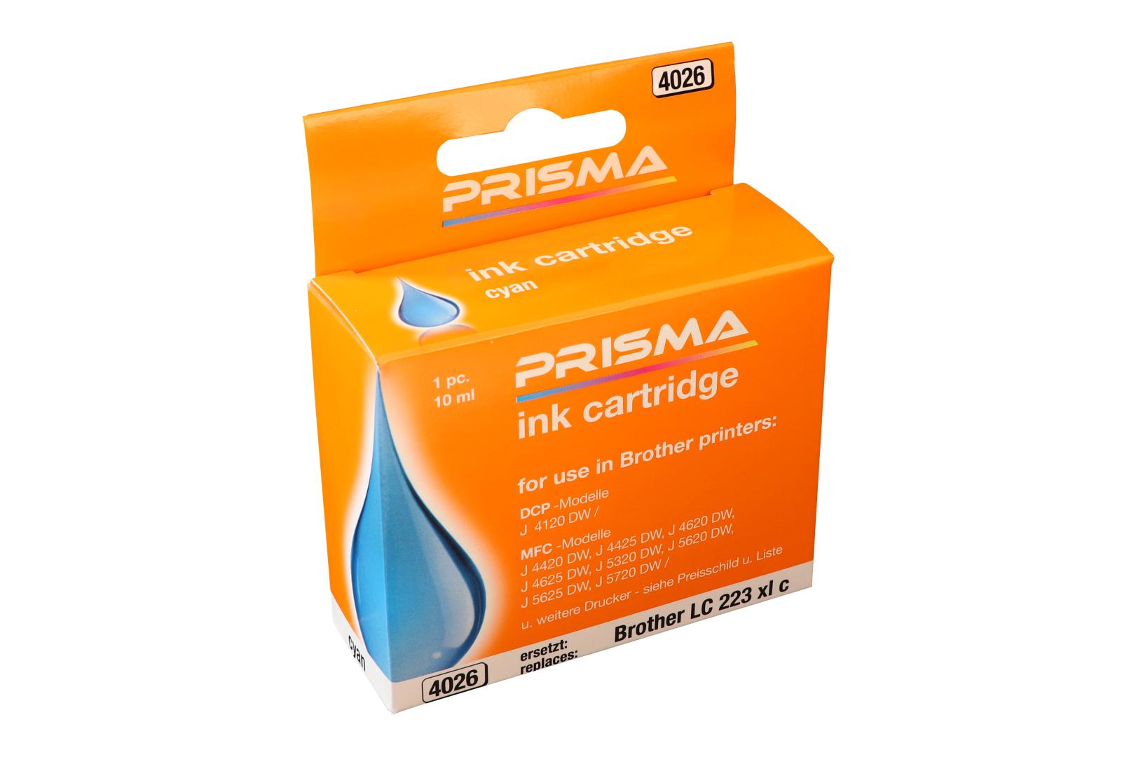 PRISMA 4026 Druckerpatrone für Brother Tintenstrahldrucker, cyan, 10 ml