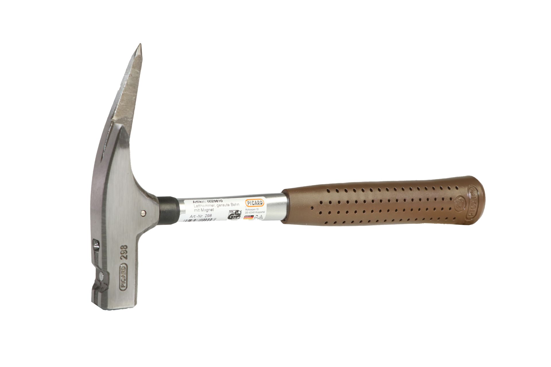 PICARD Latthammer, Zimmermannshammer oder Zimmererhammer, mit magnetischem Nagelhalter