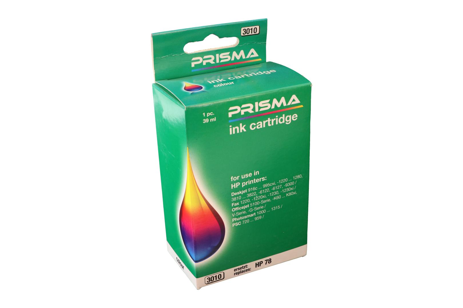 PRISMA 3010 Druckerpatrone für HP Tintenstrahldrucker, color, 39 ml