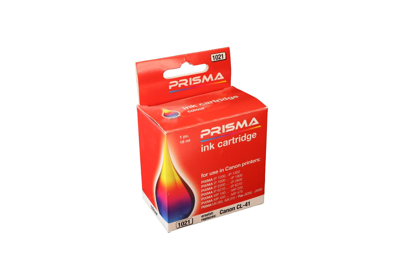 PRISMA 1021 Druckerpatrone für Canon Tintenstrahldrucker, color, 18 ml