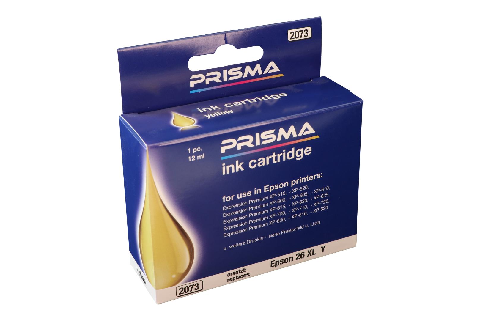 PRISMA 2073 Druckerpatrone für Epson Tintenstrahldrucker, yellow, 12 ml