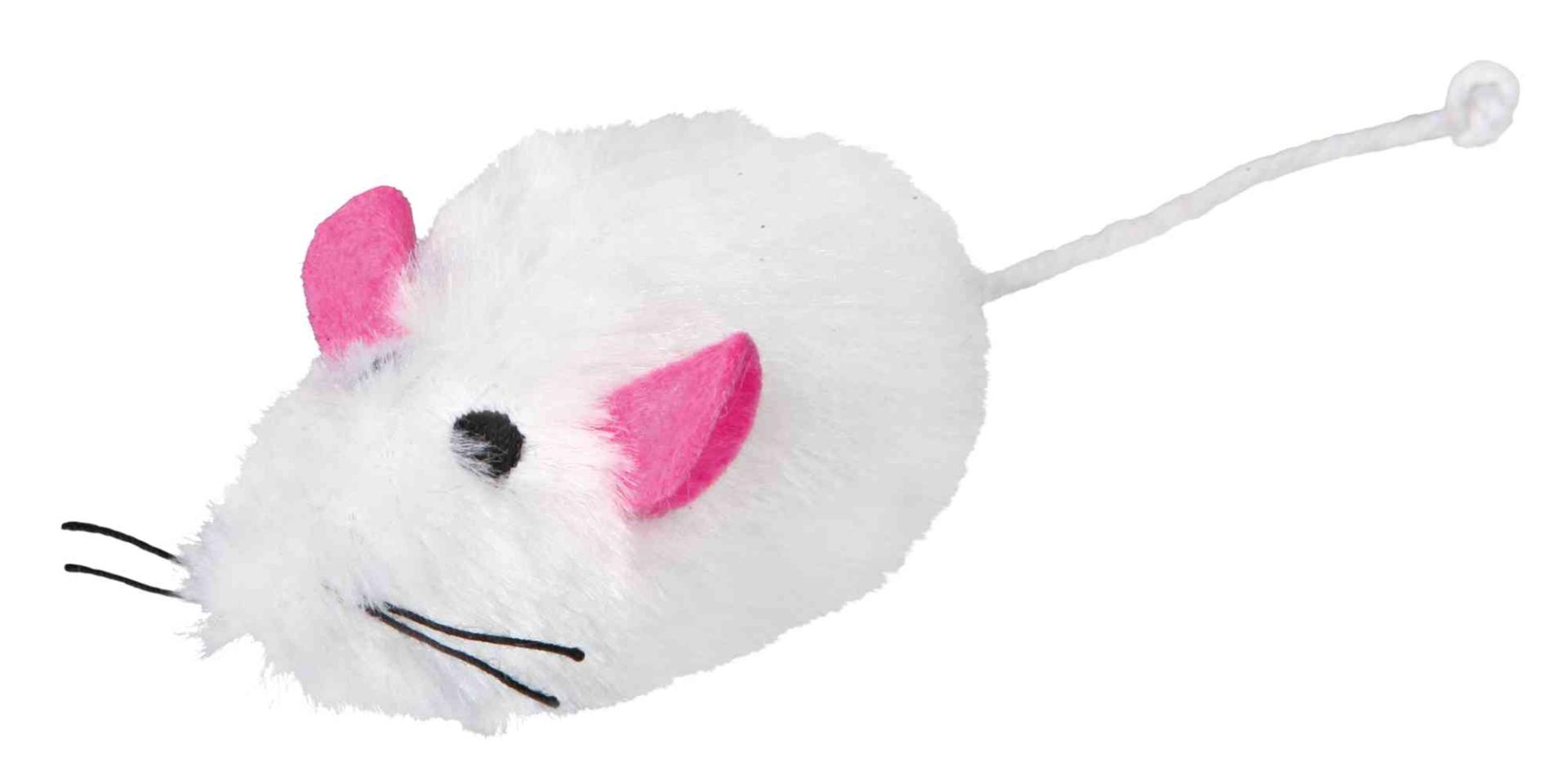 TRIXIE Maus, Langhaarplüsch, Katzenminze, 9 cm