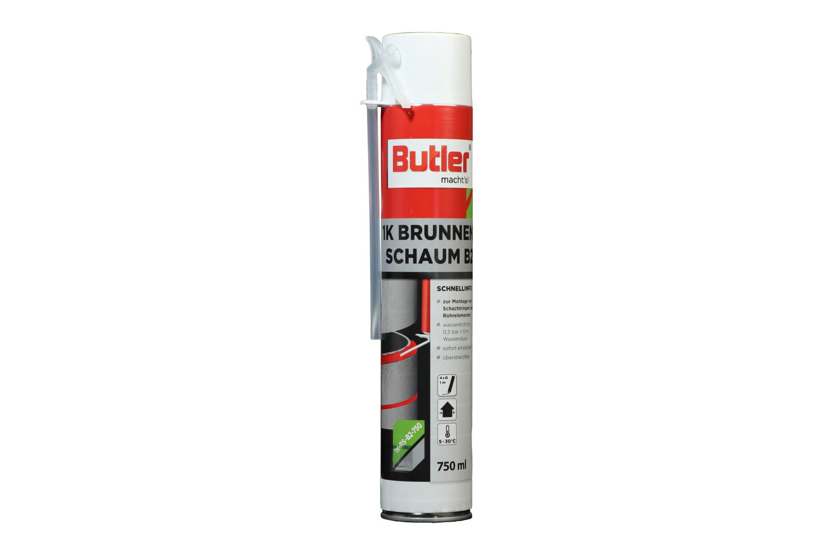 Butler macht's! 1K Schacht-/Brunnenschaum, B2-Qualität, 750 ml Dose
