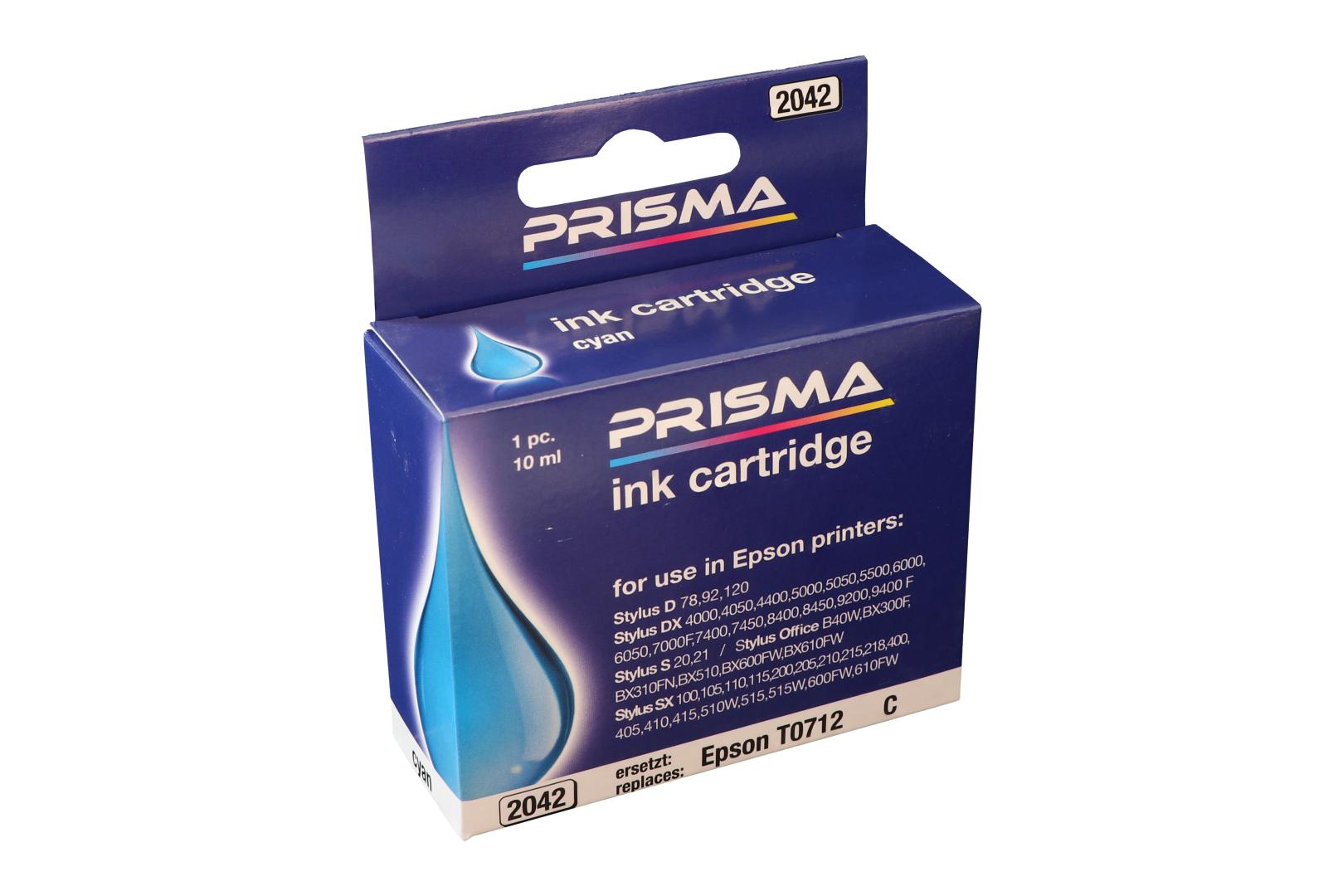 PRISMA 2042 Druckerpatrone für Epson Tintenstrahldrucker, cyan, 10 ml