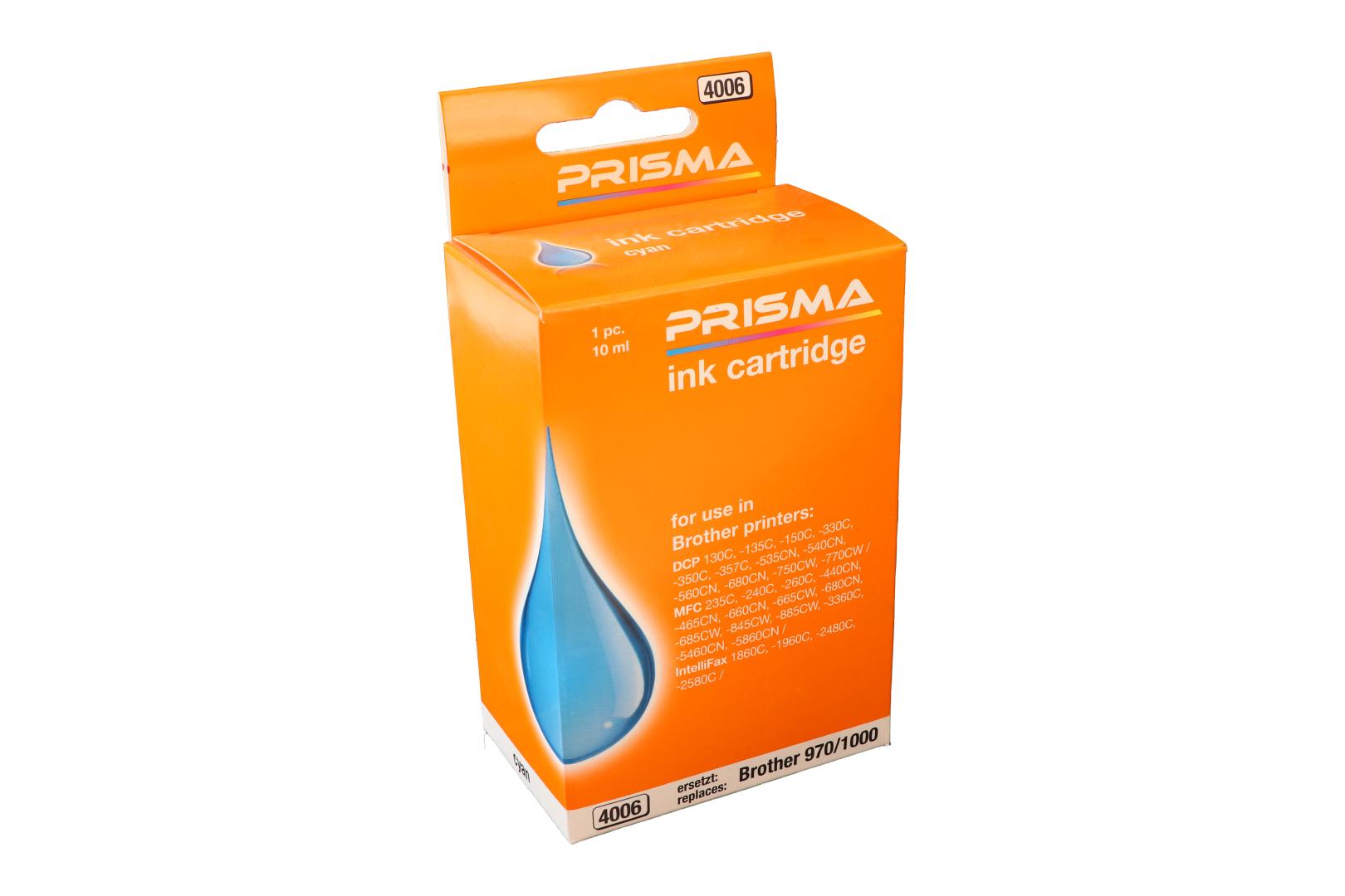 PRISMA 4006 Druckerpatrone für Brother Tintenstrahldrucker, cyan, 10 ml