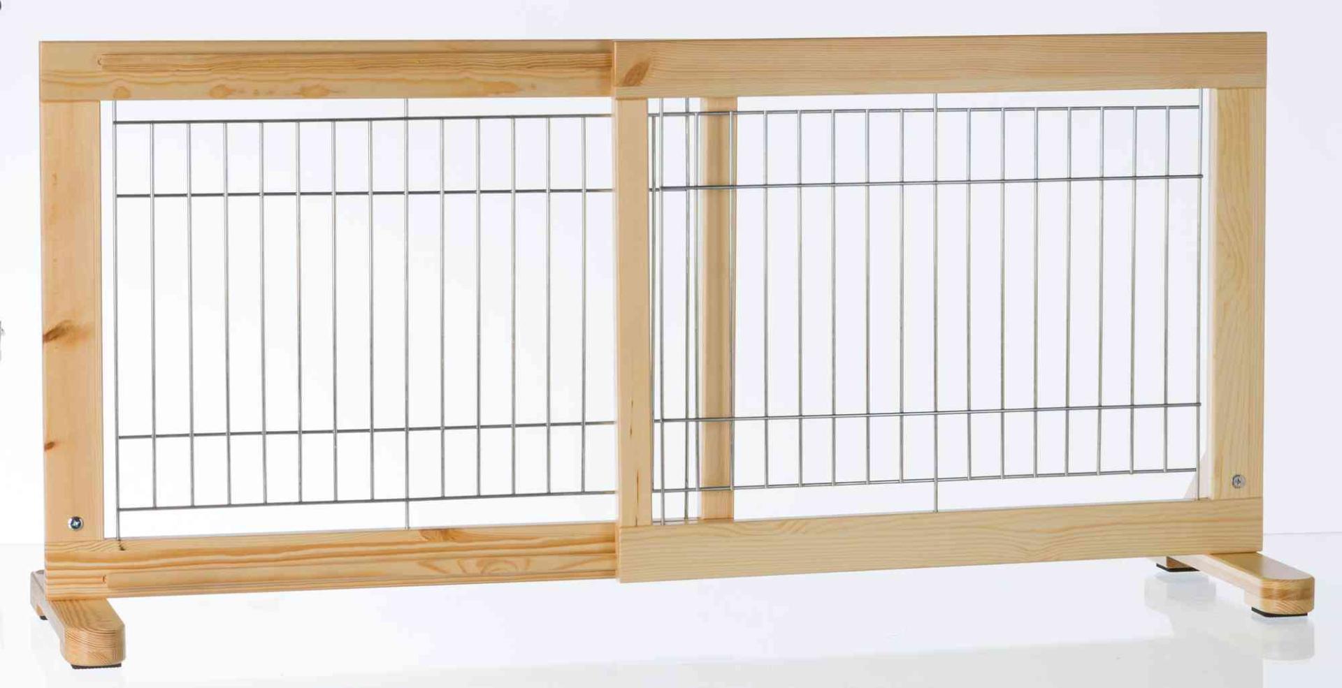 TRIXIE Absperrgitter, Holz, 65–108 x 50 cm