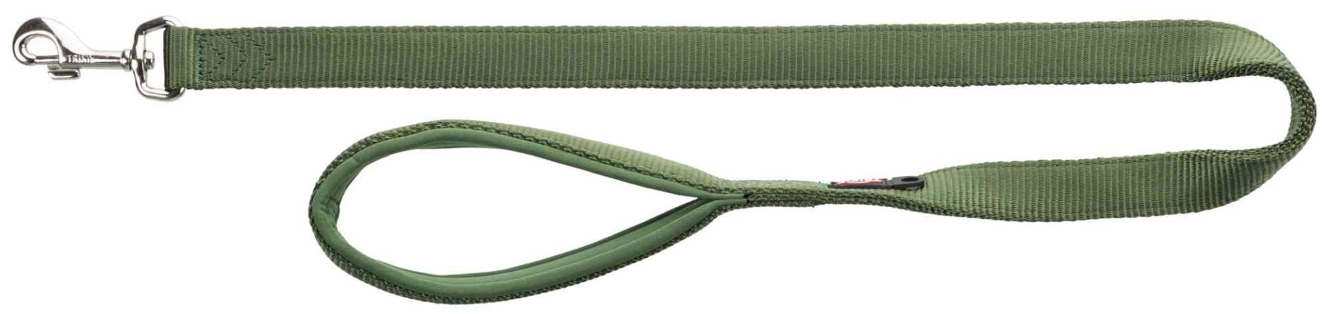 TRIXIE Premium Leine, XS: 1,20 m / 10 mm, waldgrün