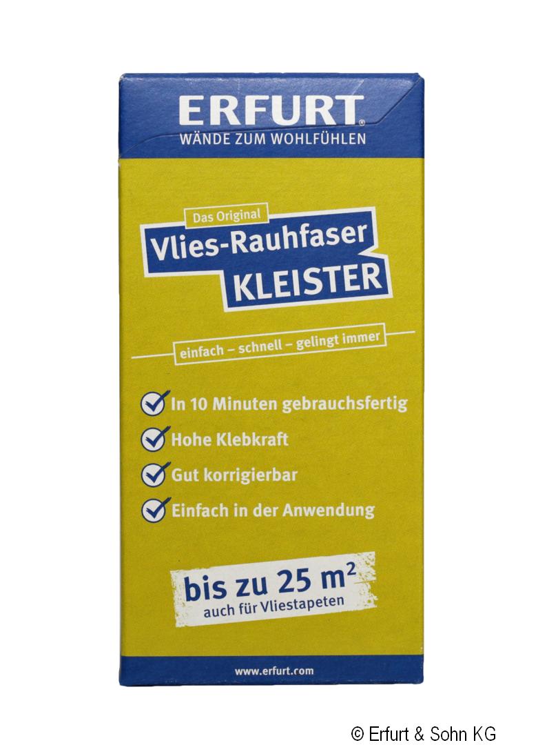 ERFURT "Das Original" Vlies-Rauhfaser KLEISTER, Karton à 24 Päckchen à 200 g
