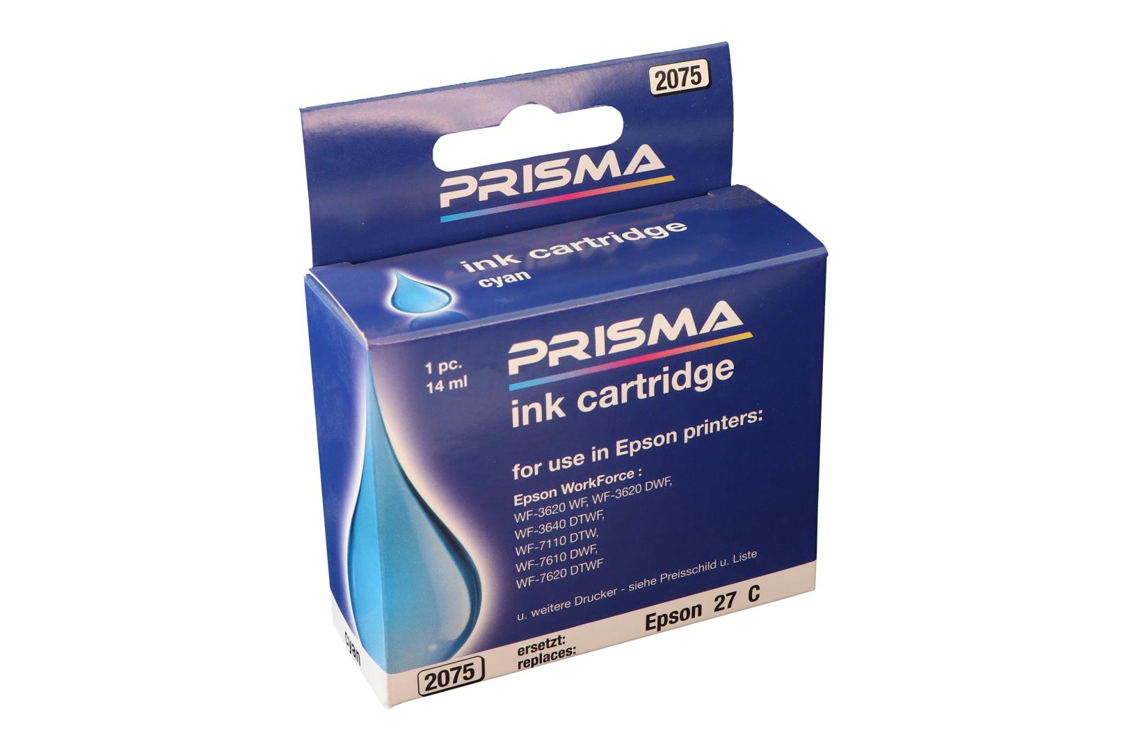 PRISMA 2075 Druckerpatrone für Epson Tintenstrahldrucker, cyan, 14 ml