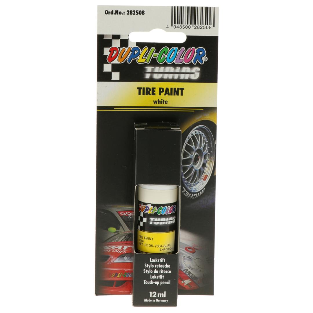 DUPLI-COLOR TIRE PAINT weiss, 12 ml