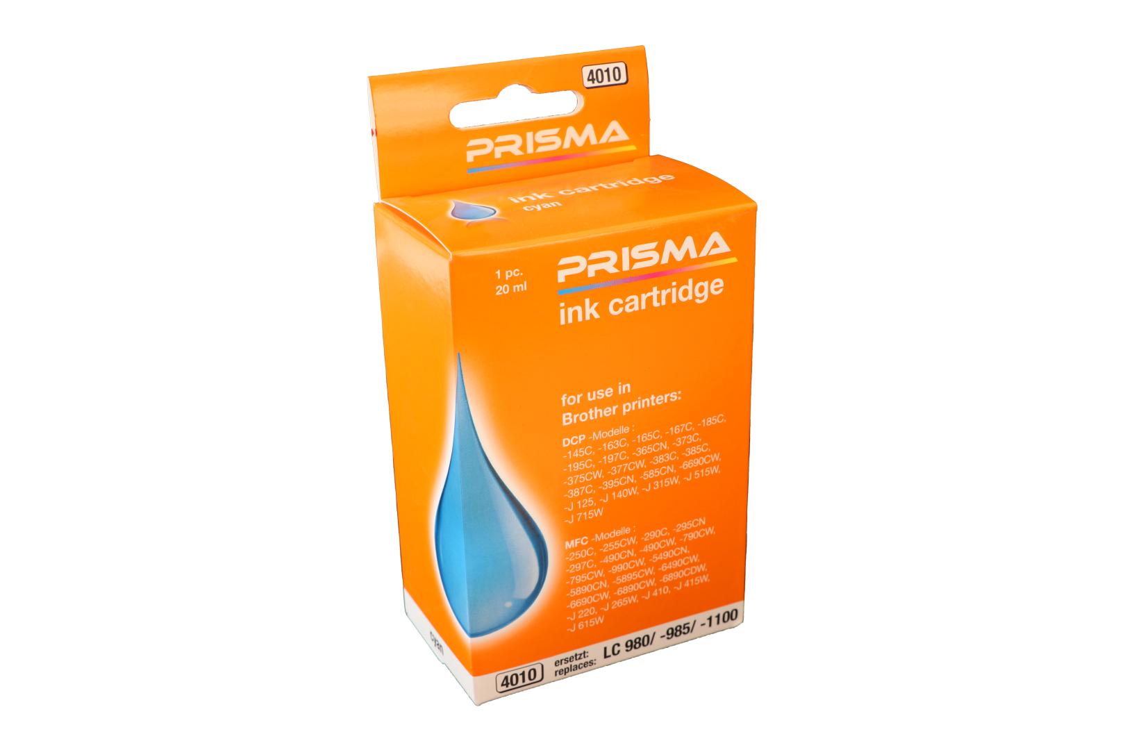 PRISMA 4010 Druckerpatrone für Brother Tintenstrahldrucker, cyan, 20 ml