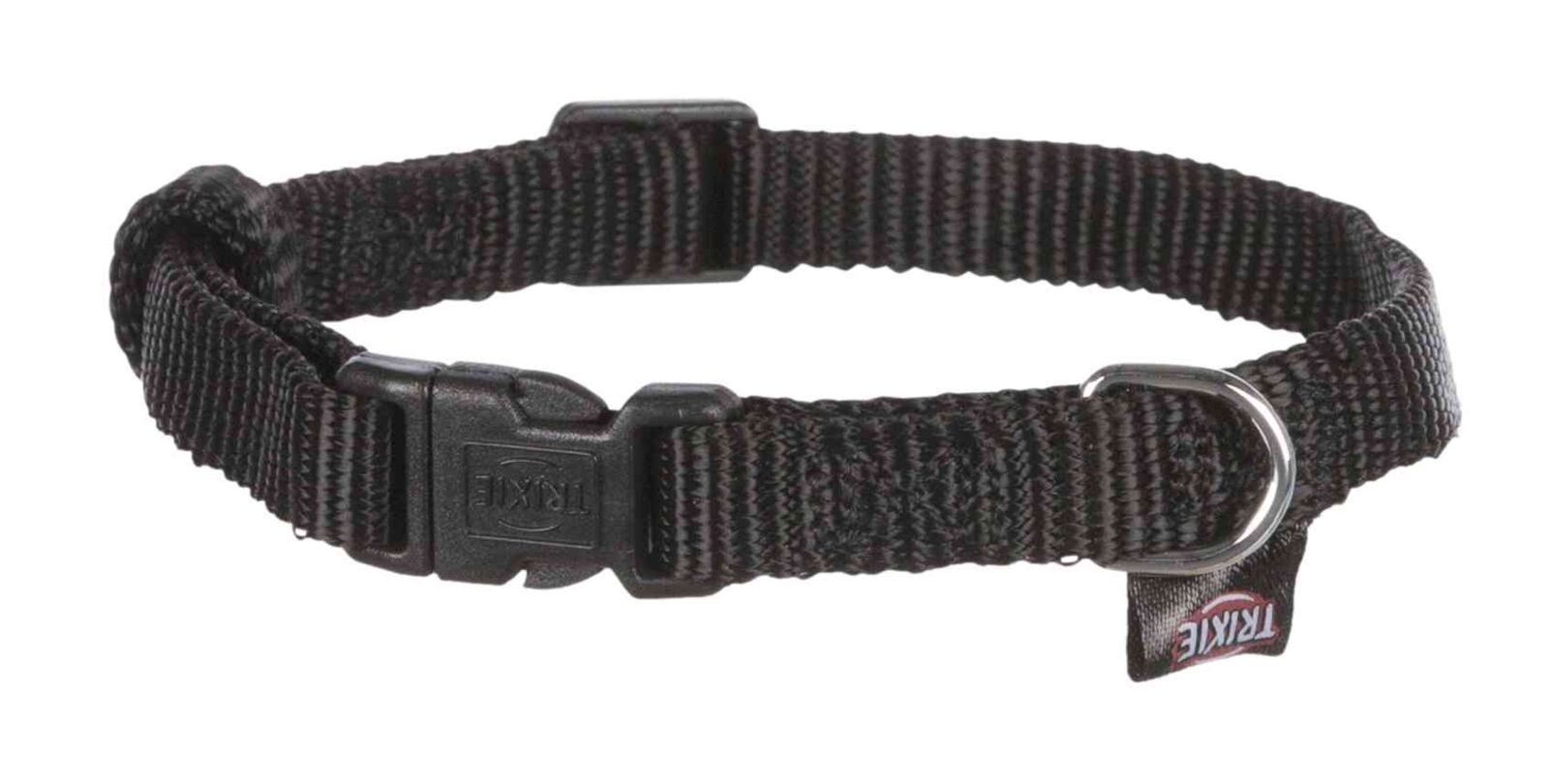 TRIXIE Classic Halsband, XS–S: 22–35 cm / 10 mm, schwarz