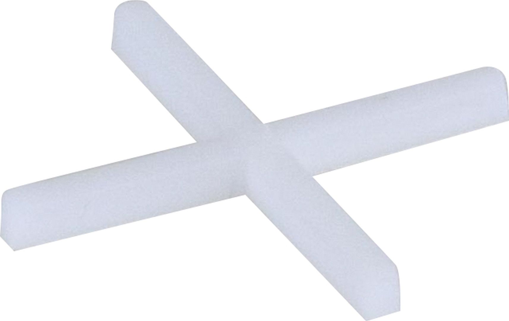 TRIUSO Fliesenkreuze aus Kunststoff, weiß, 250 Stück, 1,5 mm