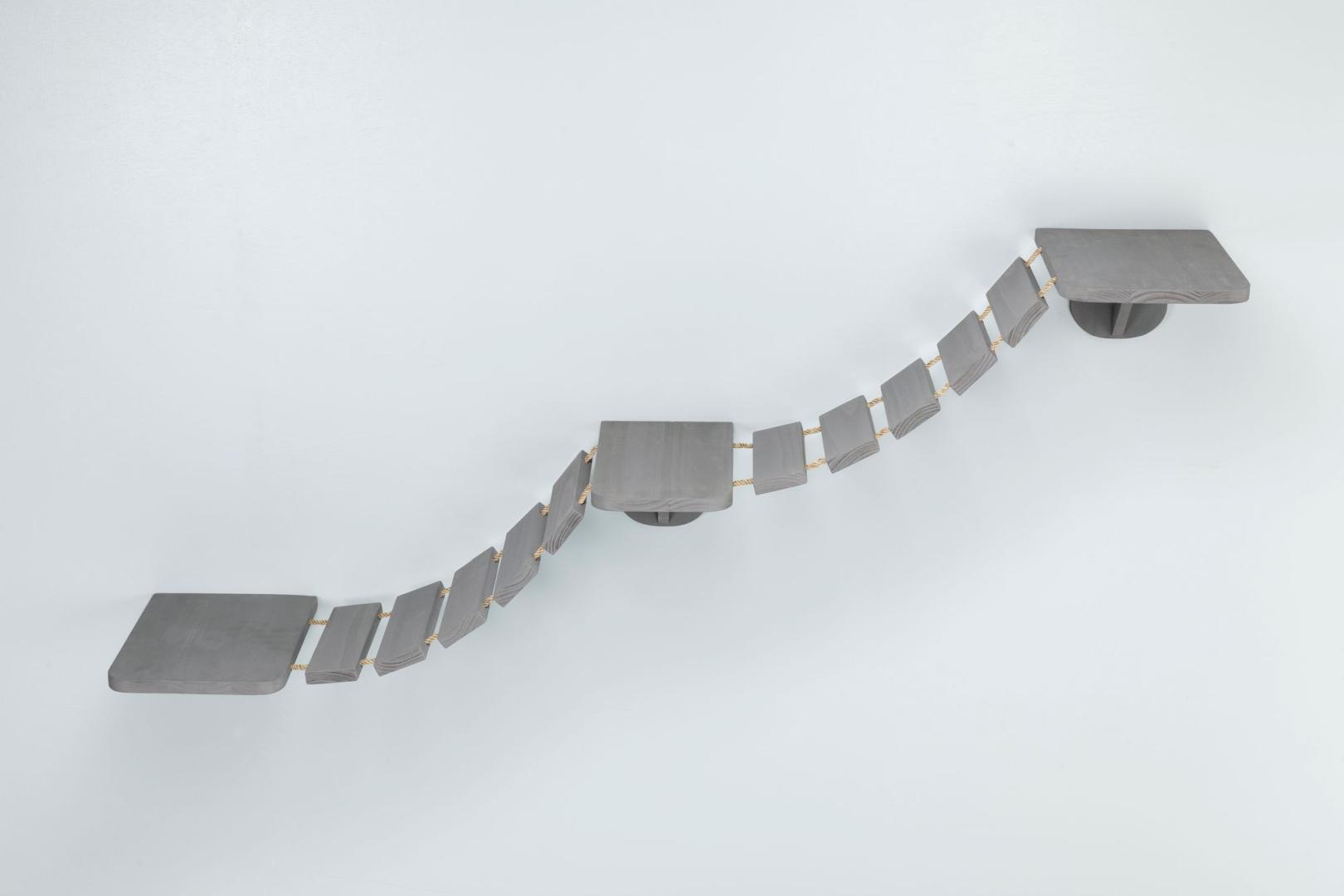 TRIXIE Kletterleiter zur Wandmontage, 150 x 30 cm, taupe