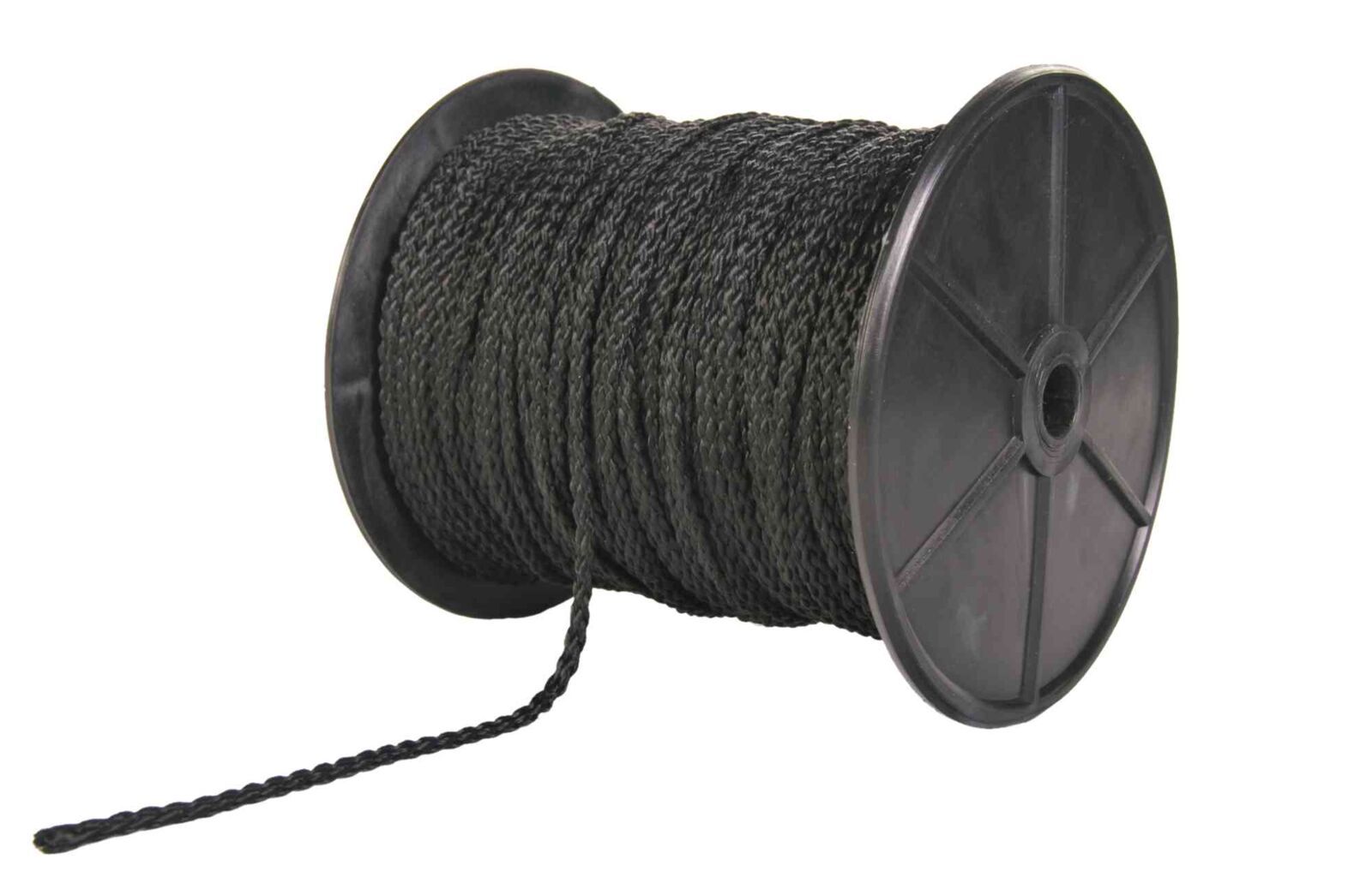 TRIXIE Befestigungsleine für Schutznetze (Rolle: 100 m), 1 m, schwarz